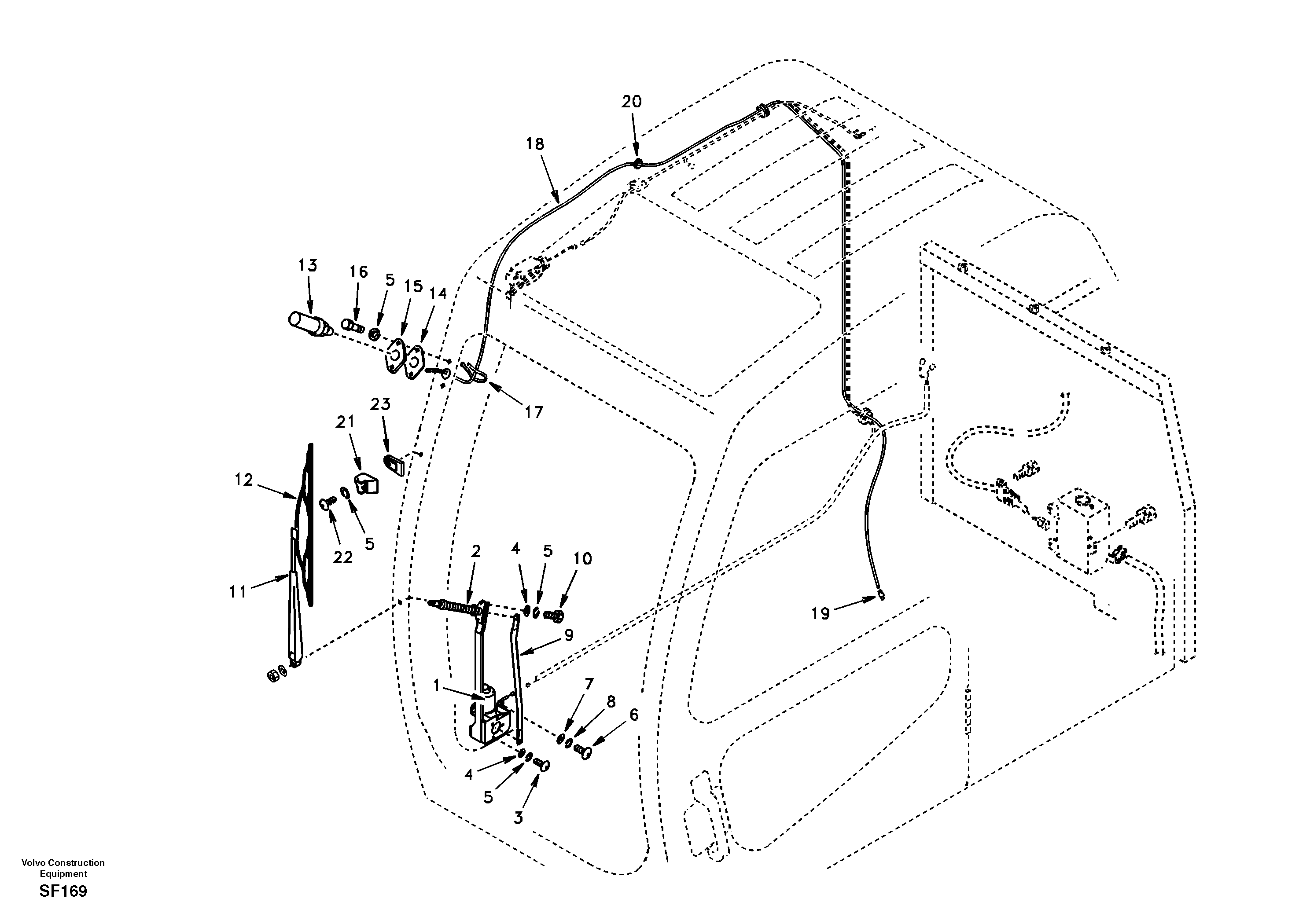 Windshield wiper — volvo parts diagram