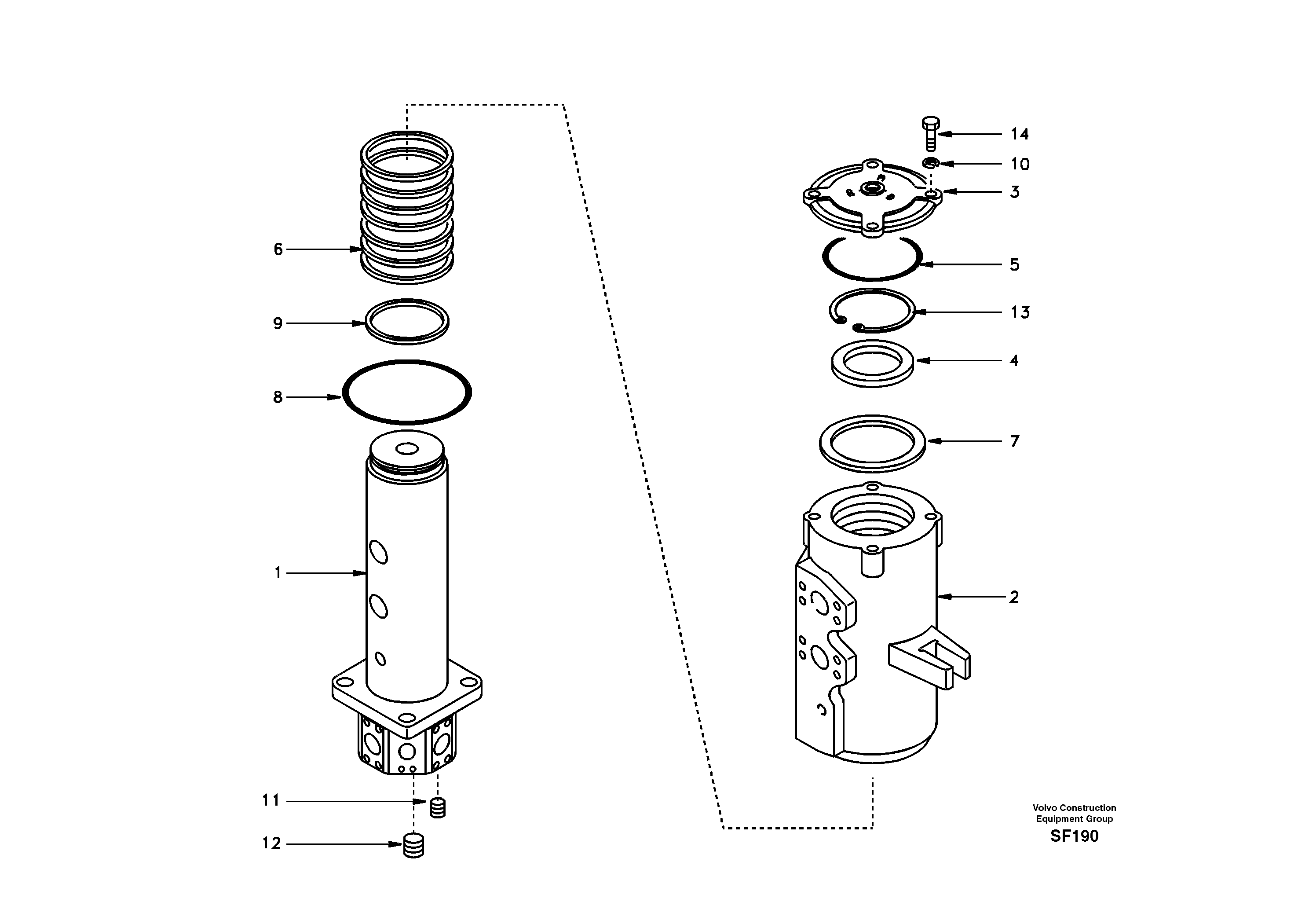 Turning joint — volvo parts diagram