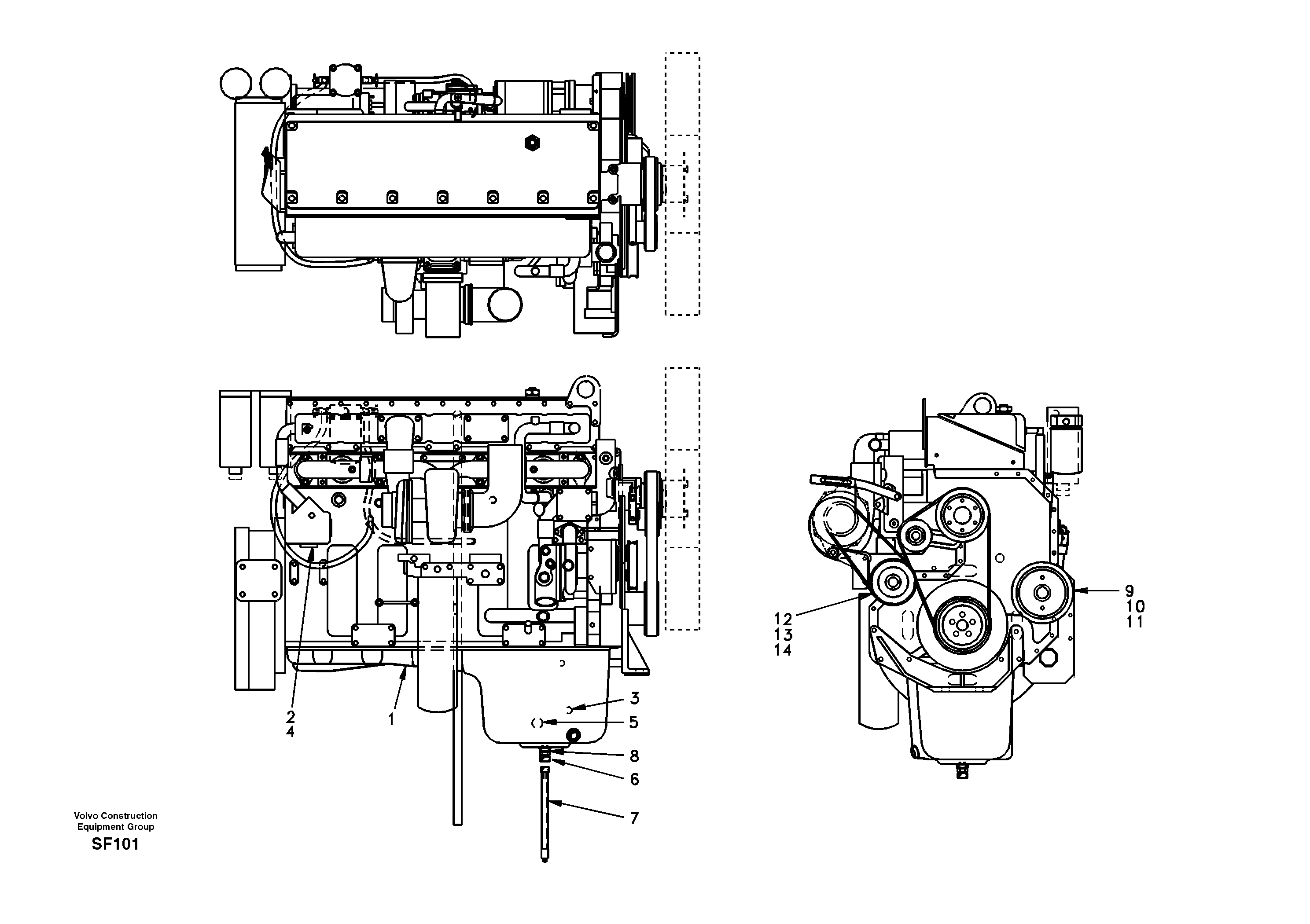 Engine — volvo parts diagram