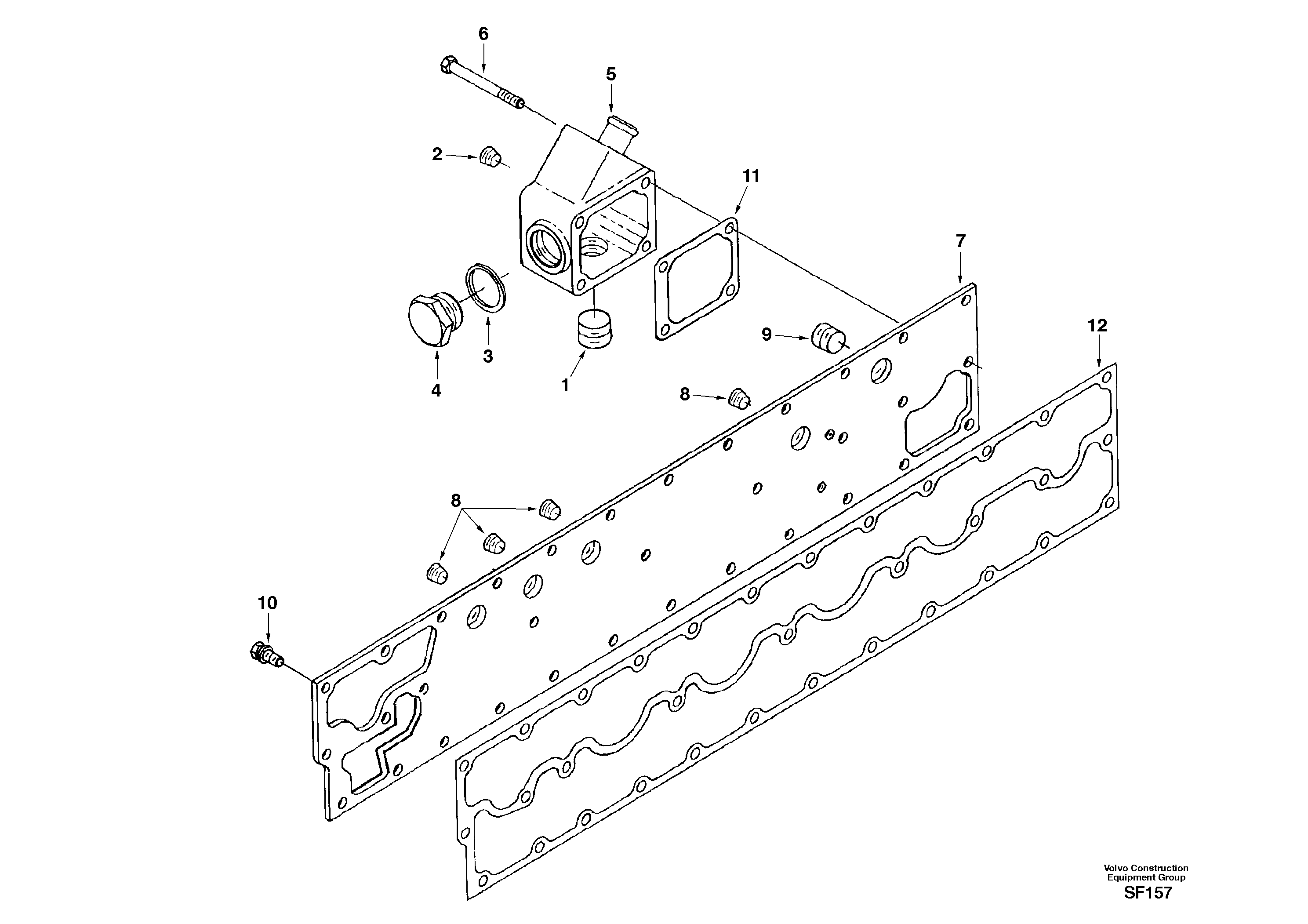 Coolant heater — volvo parts diagram