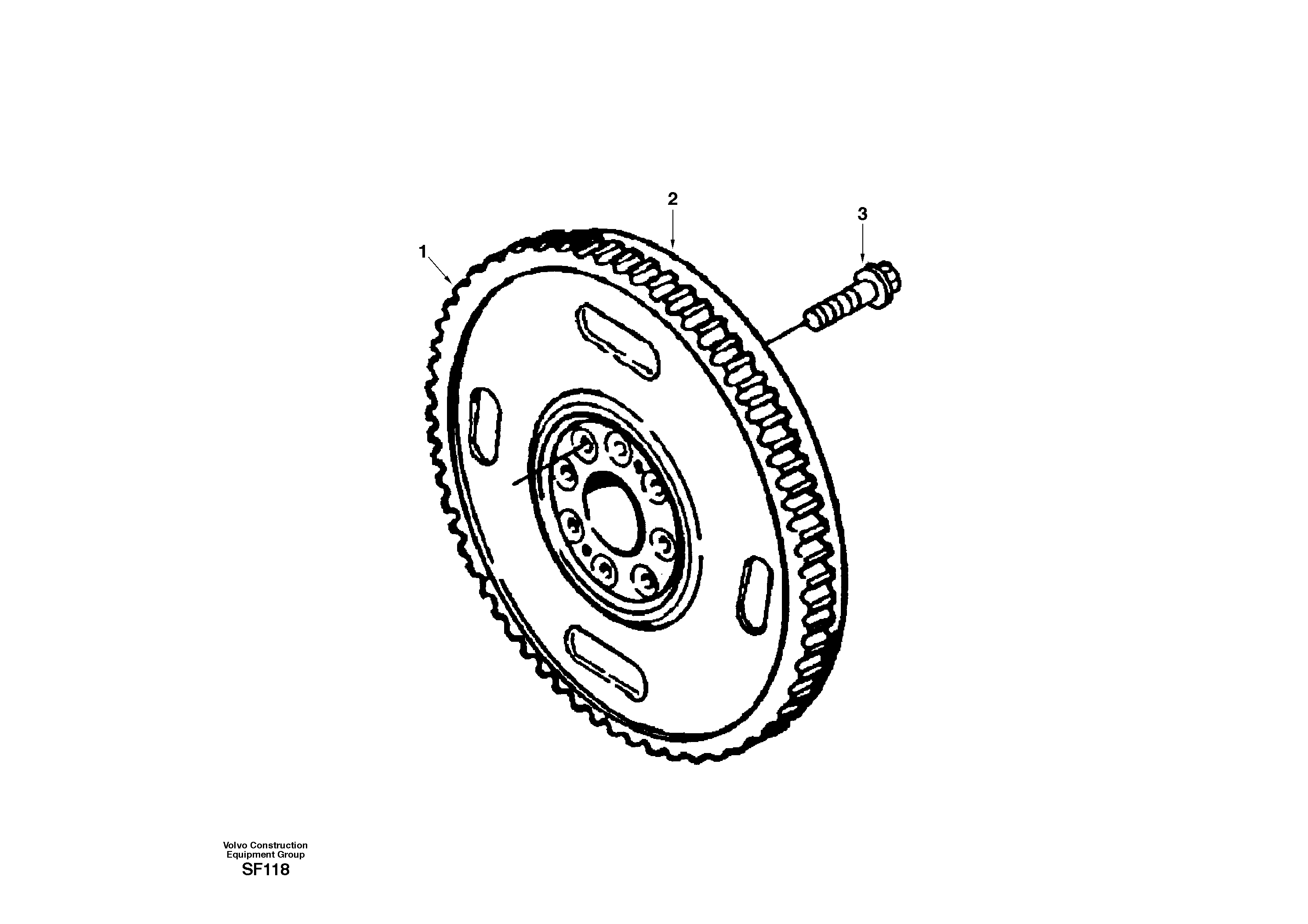Flywheel — volvo parts diagram