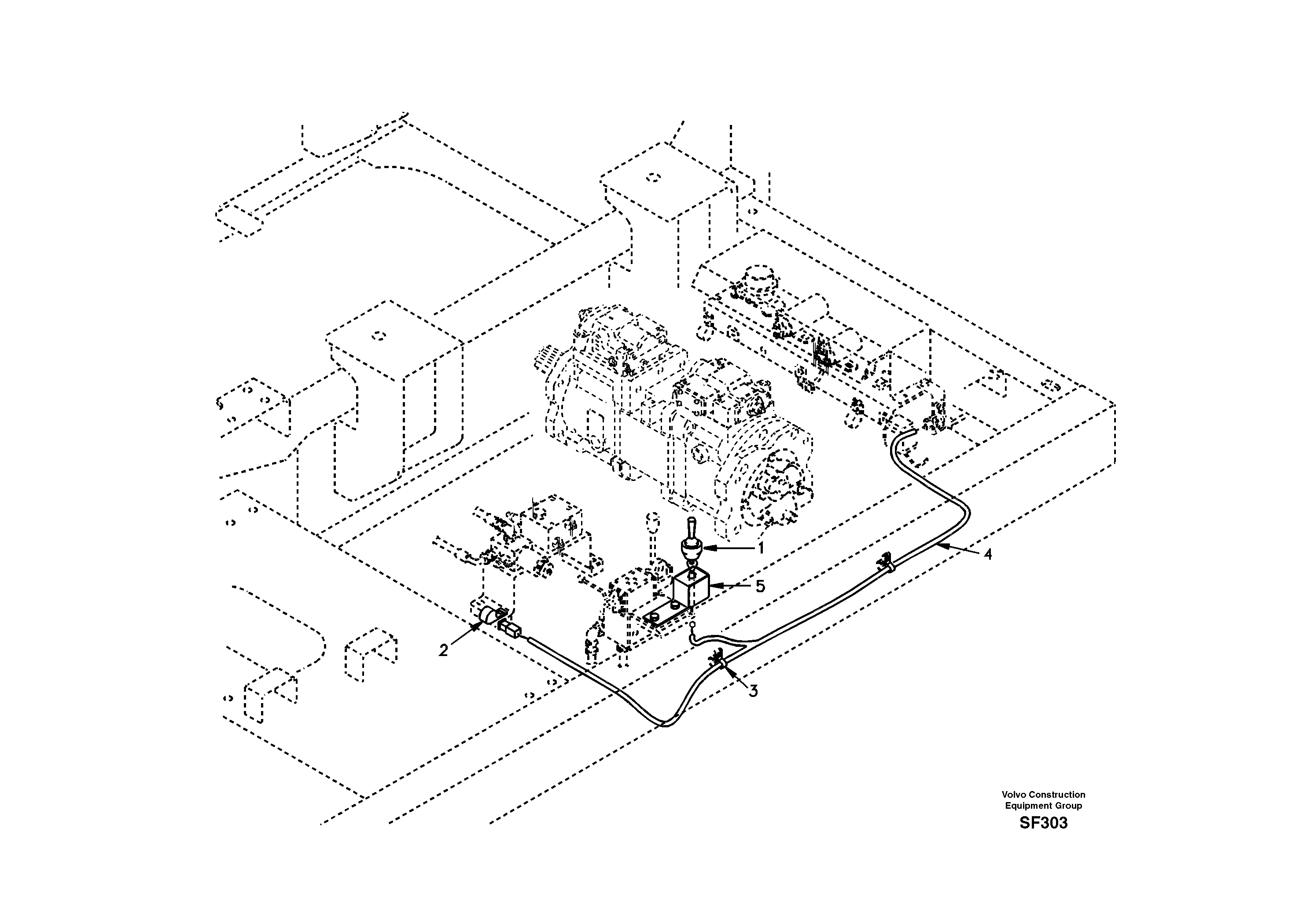 Cable and wire harness, Removal counterweight. — volvo parts diagram