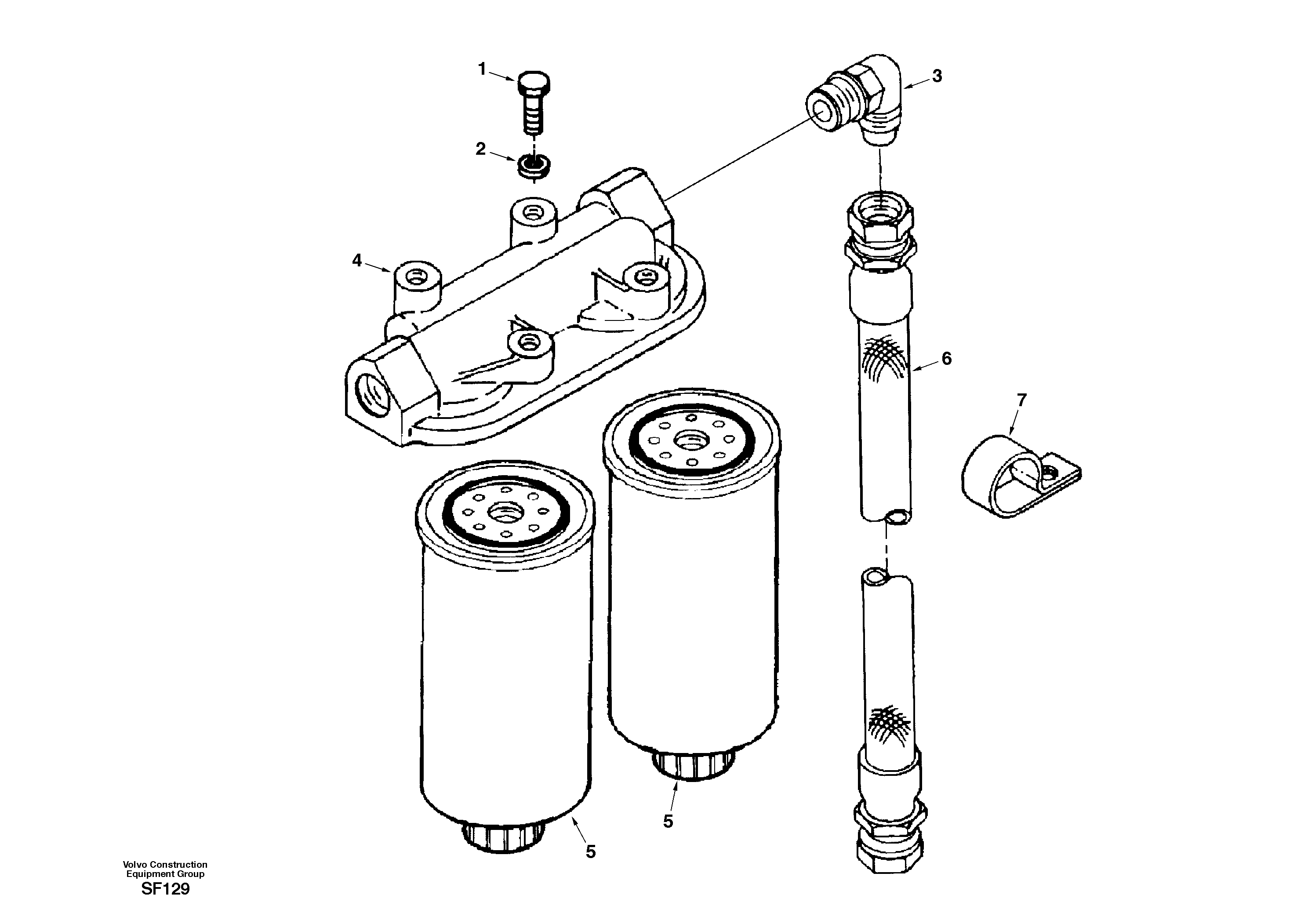 Fuel filter — volvo parts diagram