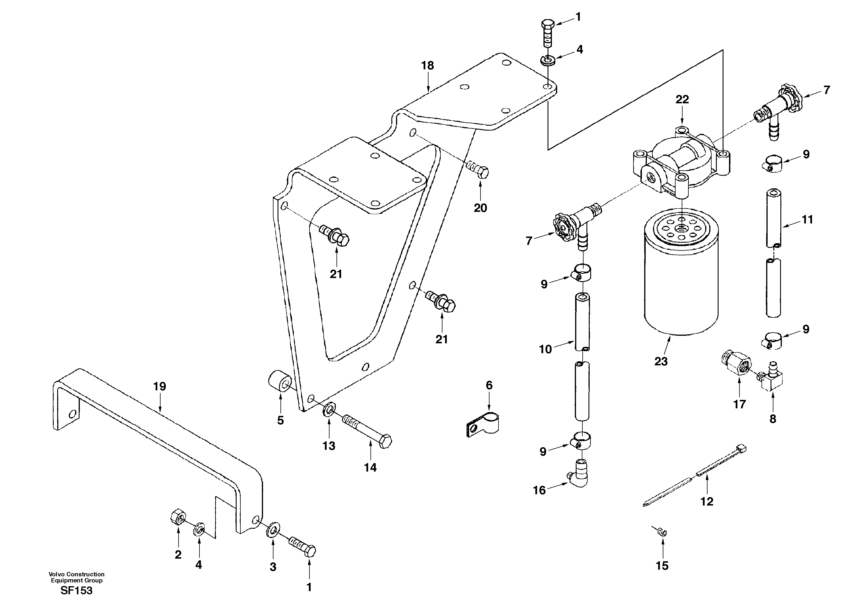 Coolant filter — volvo parts diagram