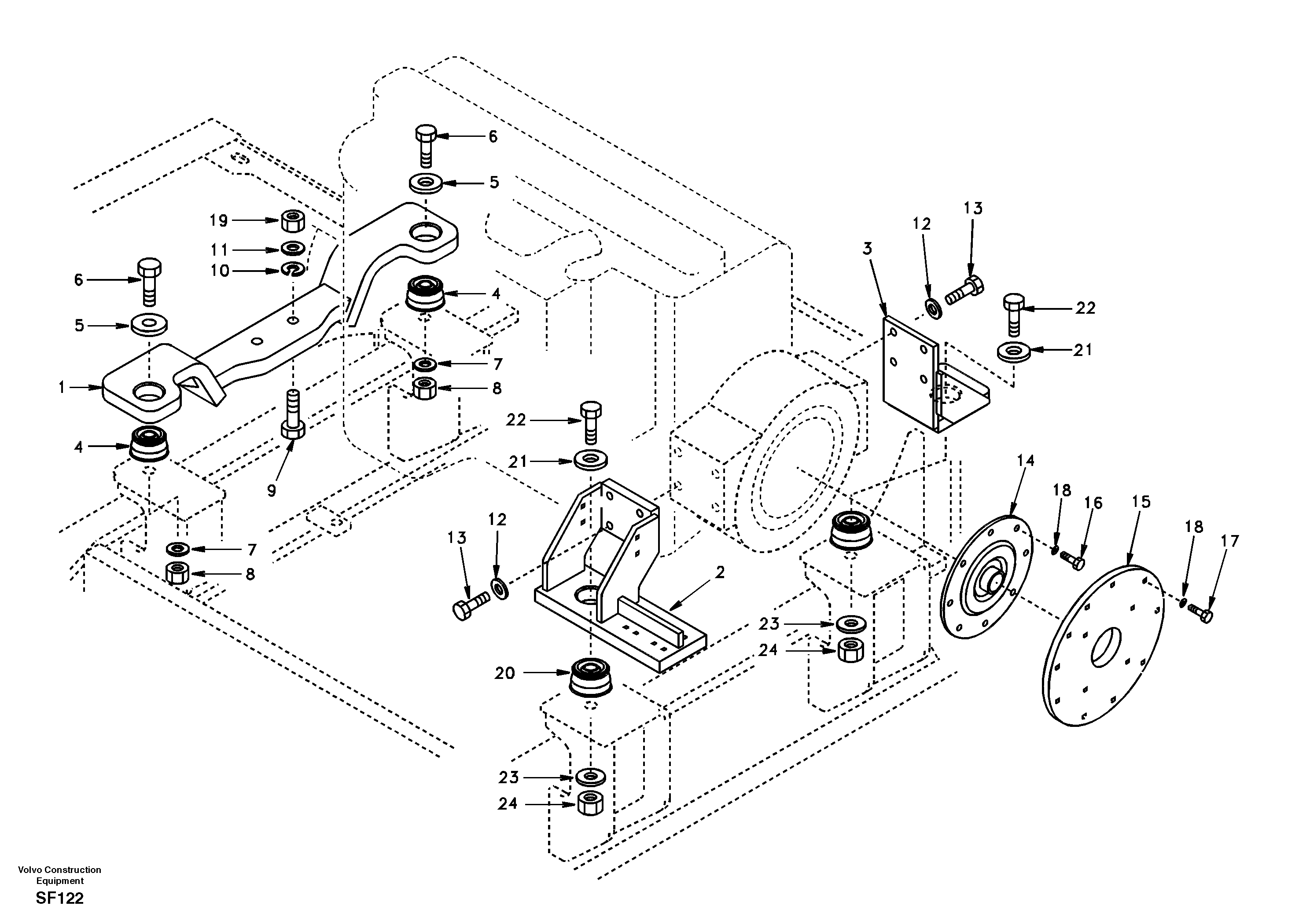Engine mount — volvo parts diagram