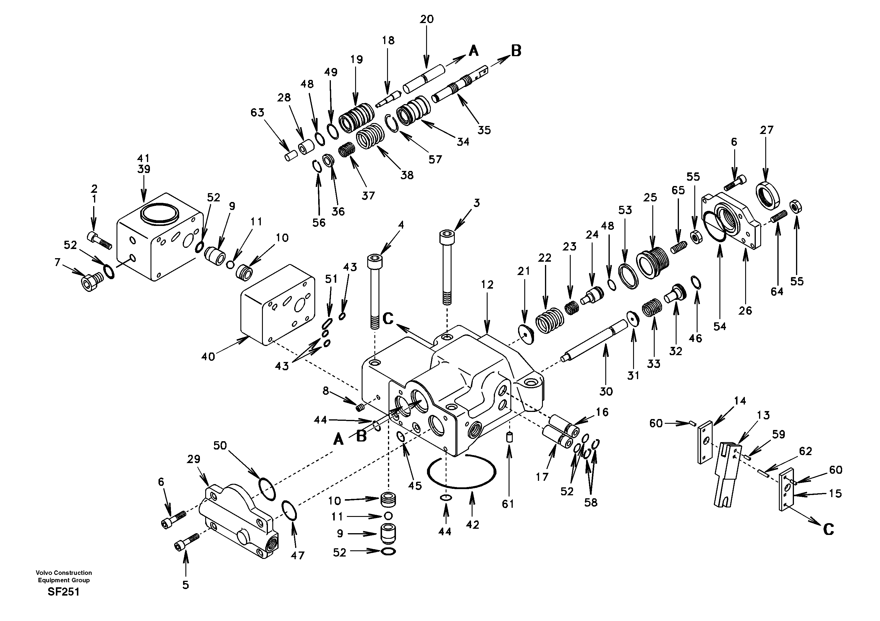 Regulator, hydraulic pump — volvo parts diagram