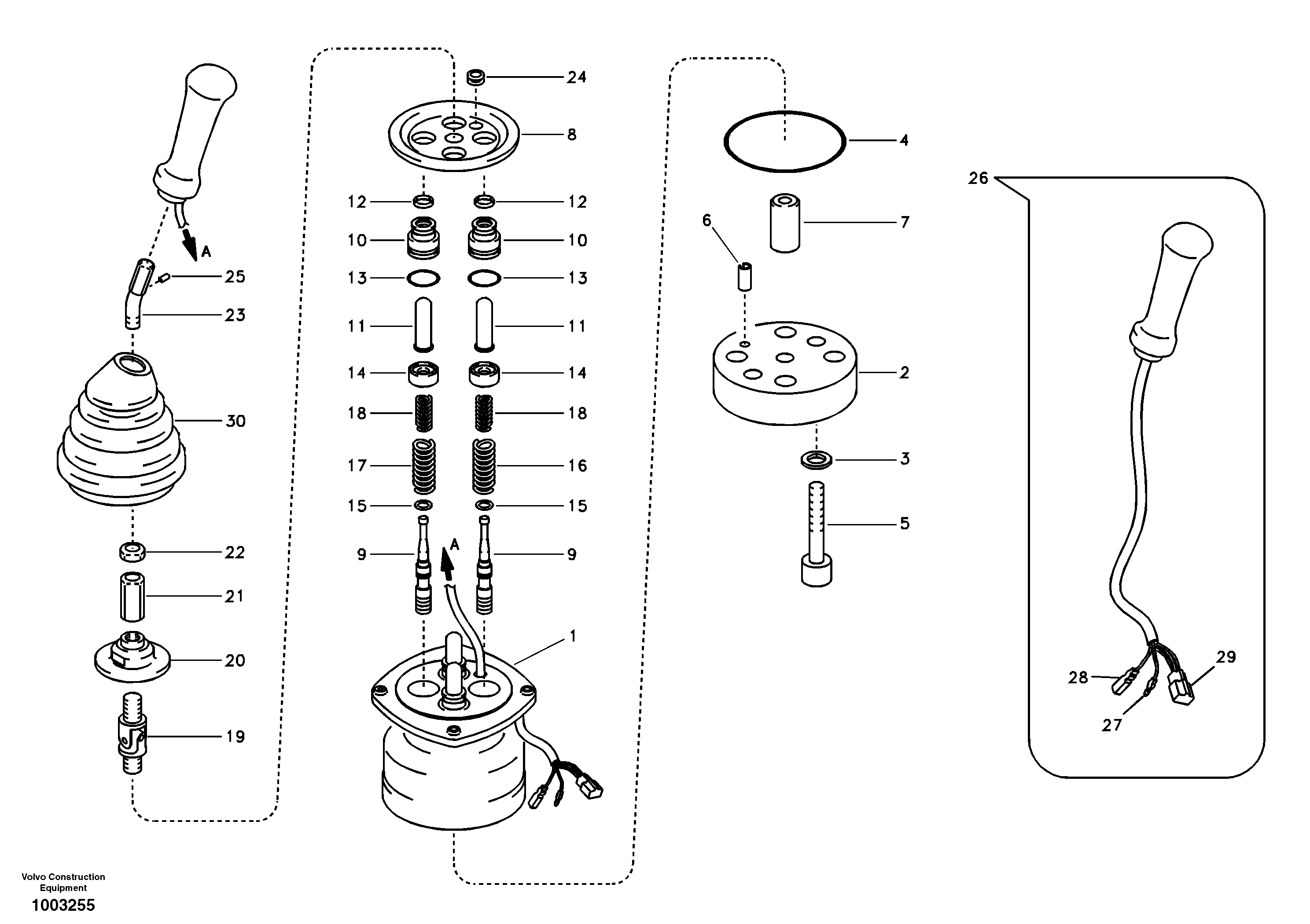 Servo system, remote control valve — volvo parts diagram