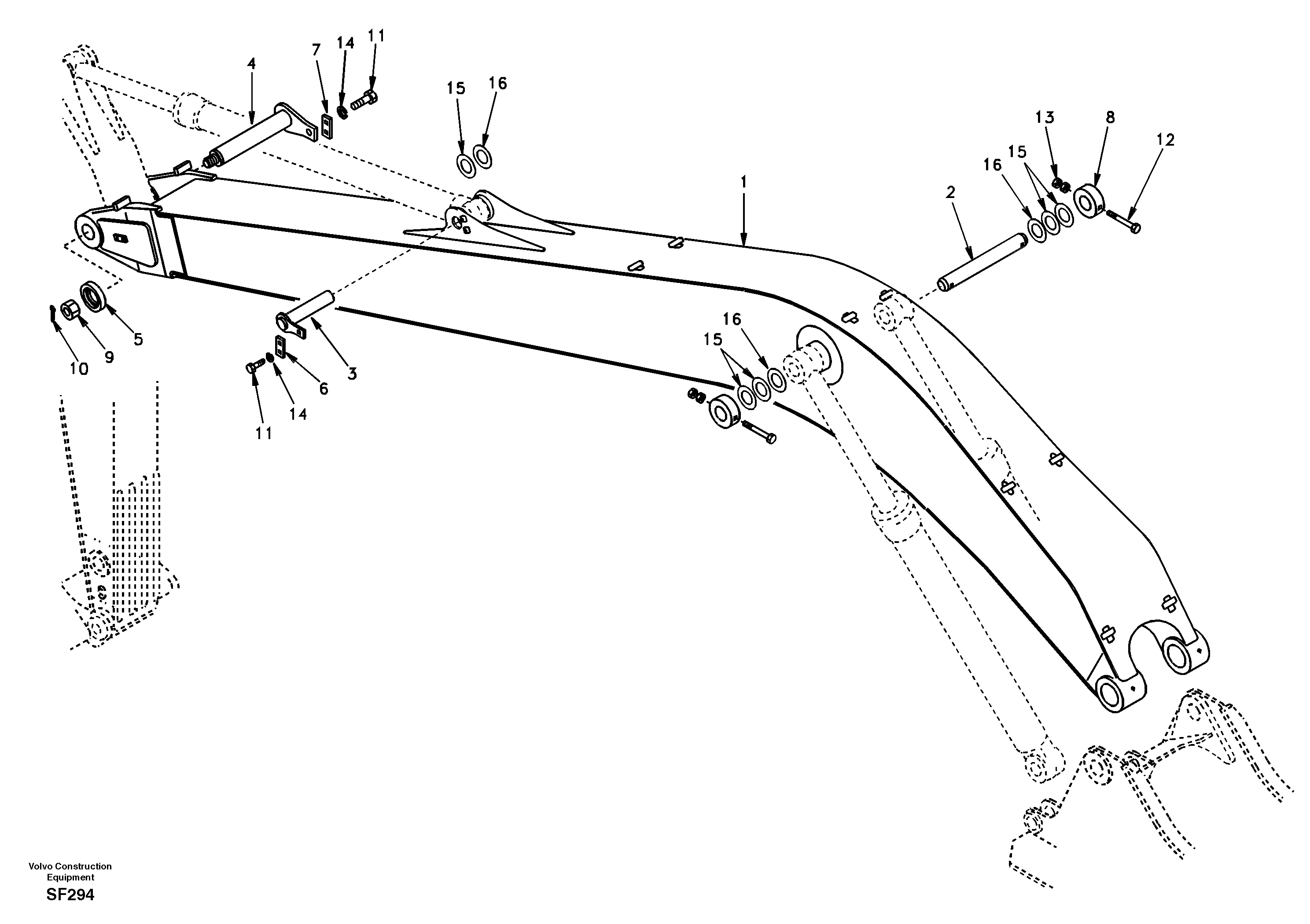 Links to boom, super long — volvo parts diagram
