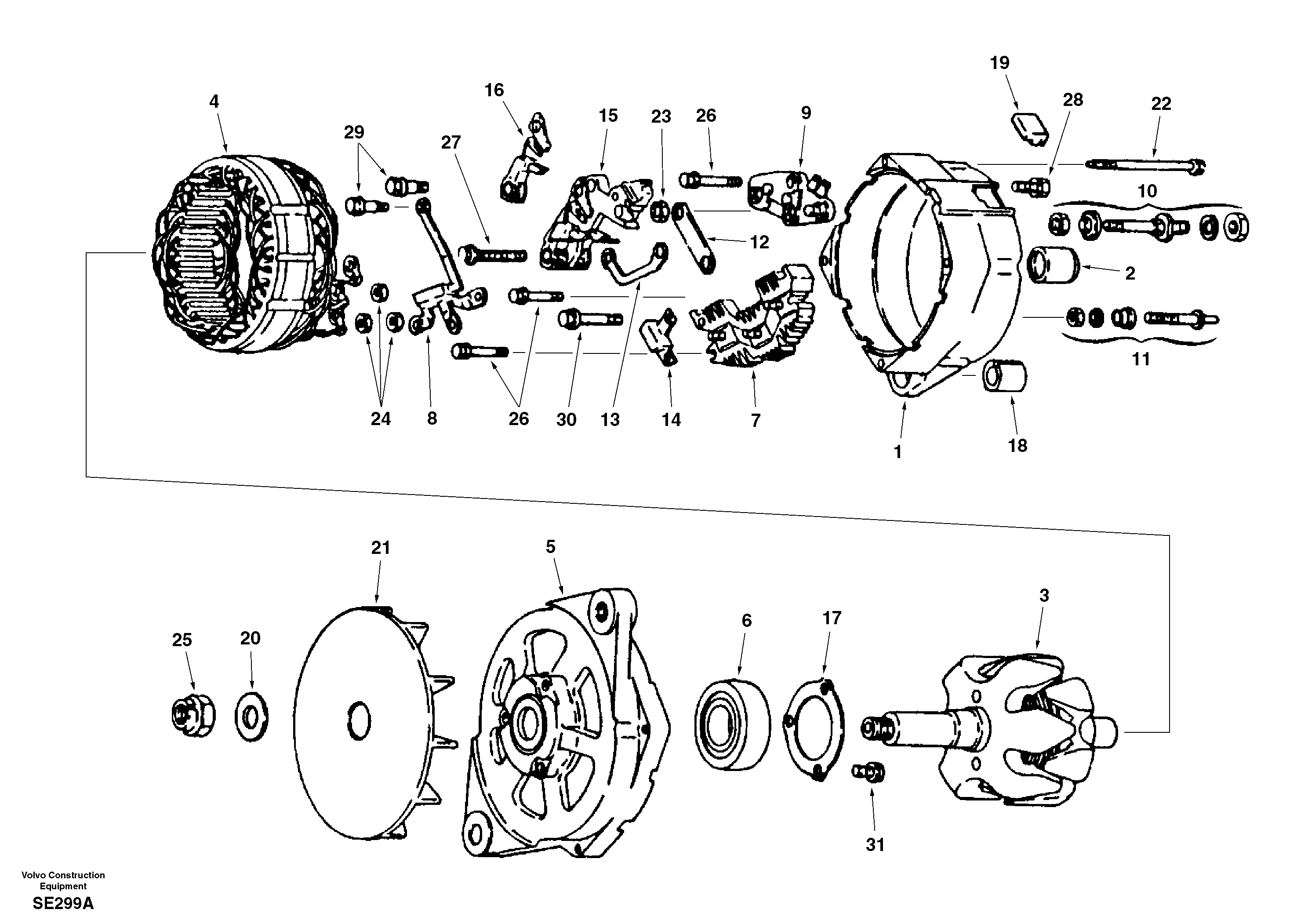 Alternator — volvo parts diagram