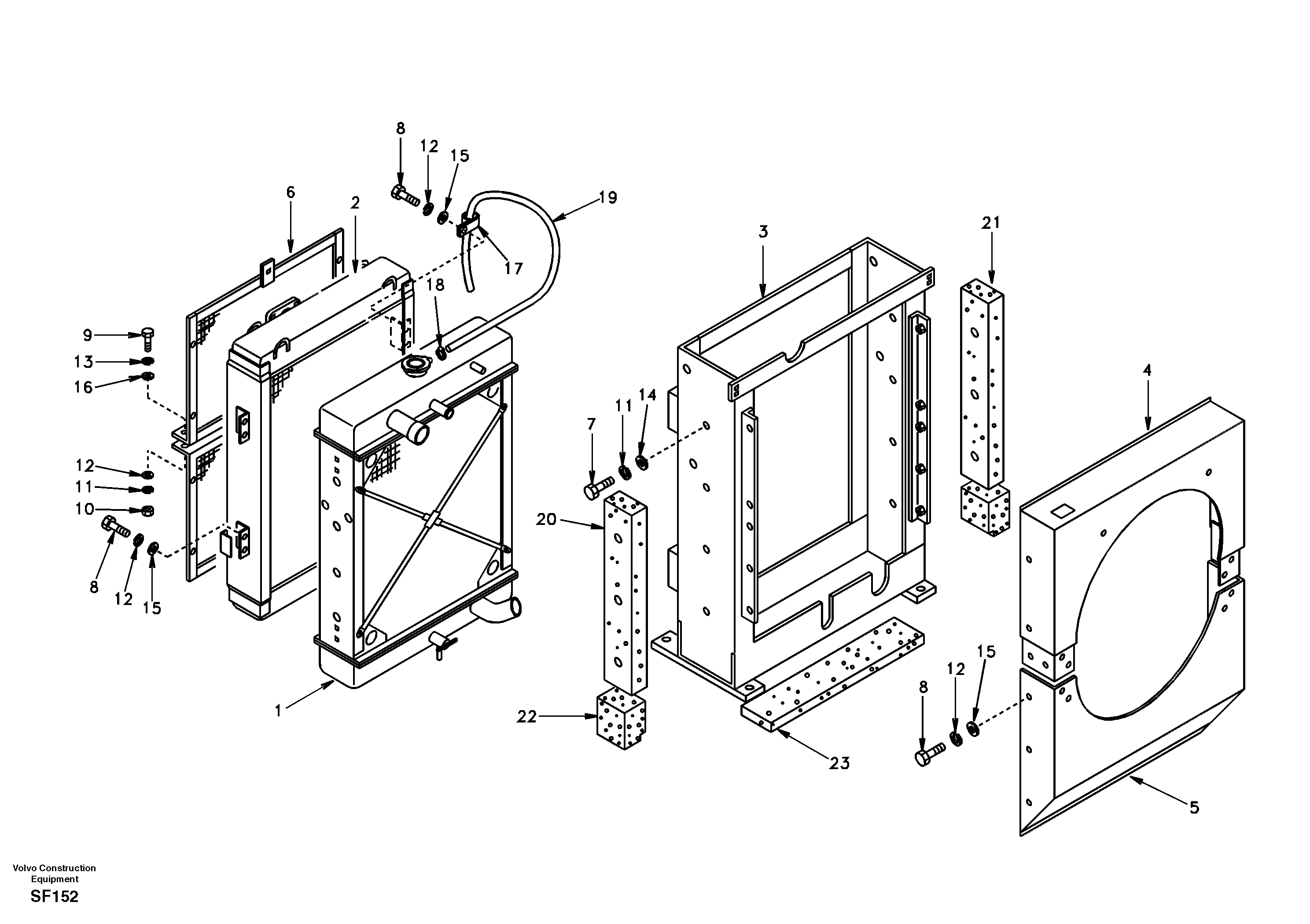 Radiator — volvo parts diagram