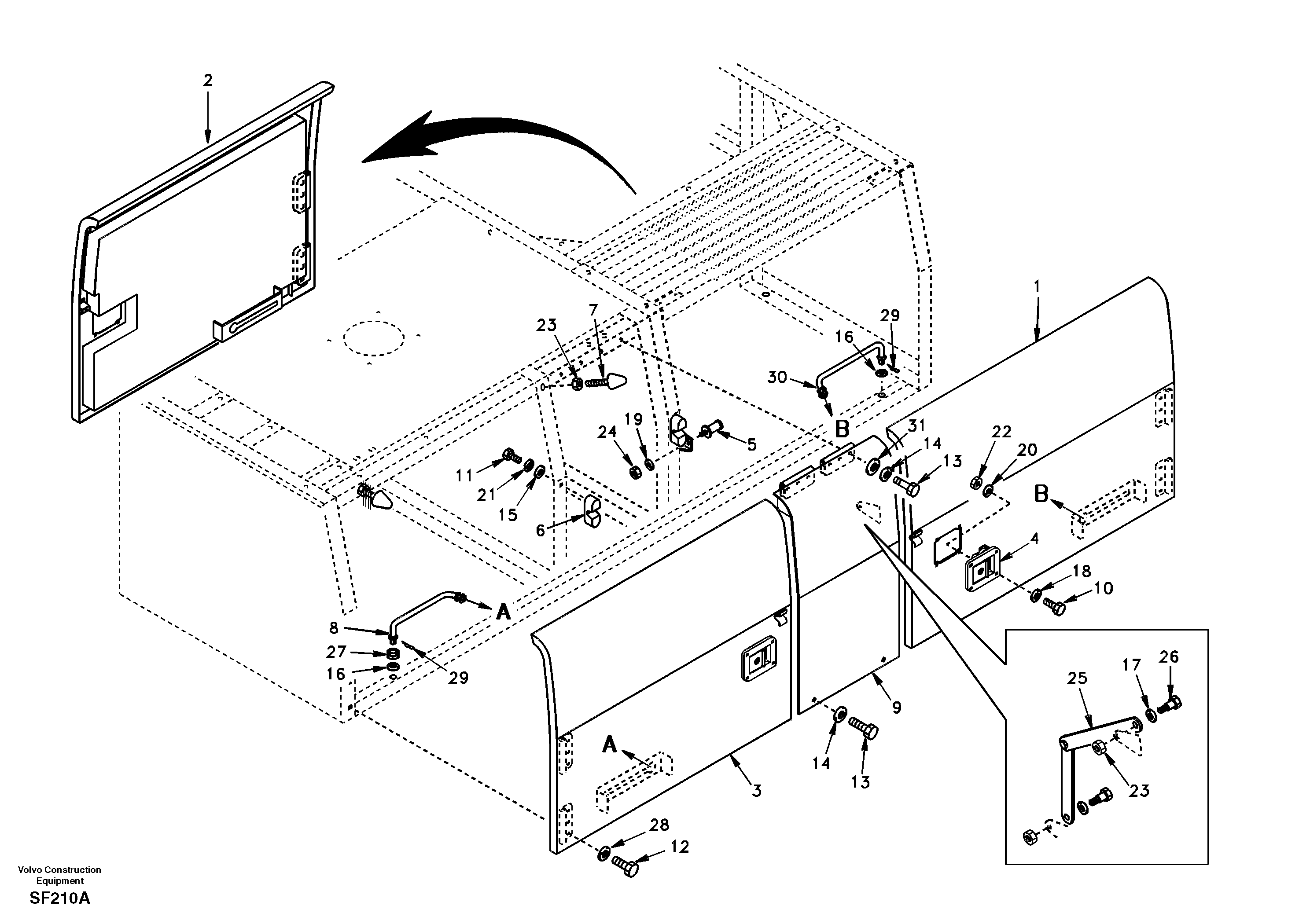 Door, side — volvo parts diagram