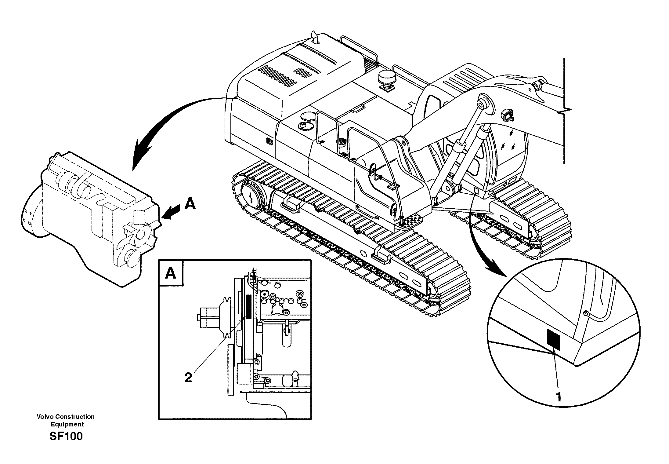 Product sign plate — volvo parts diagram