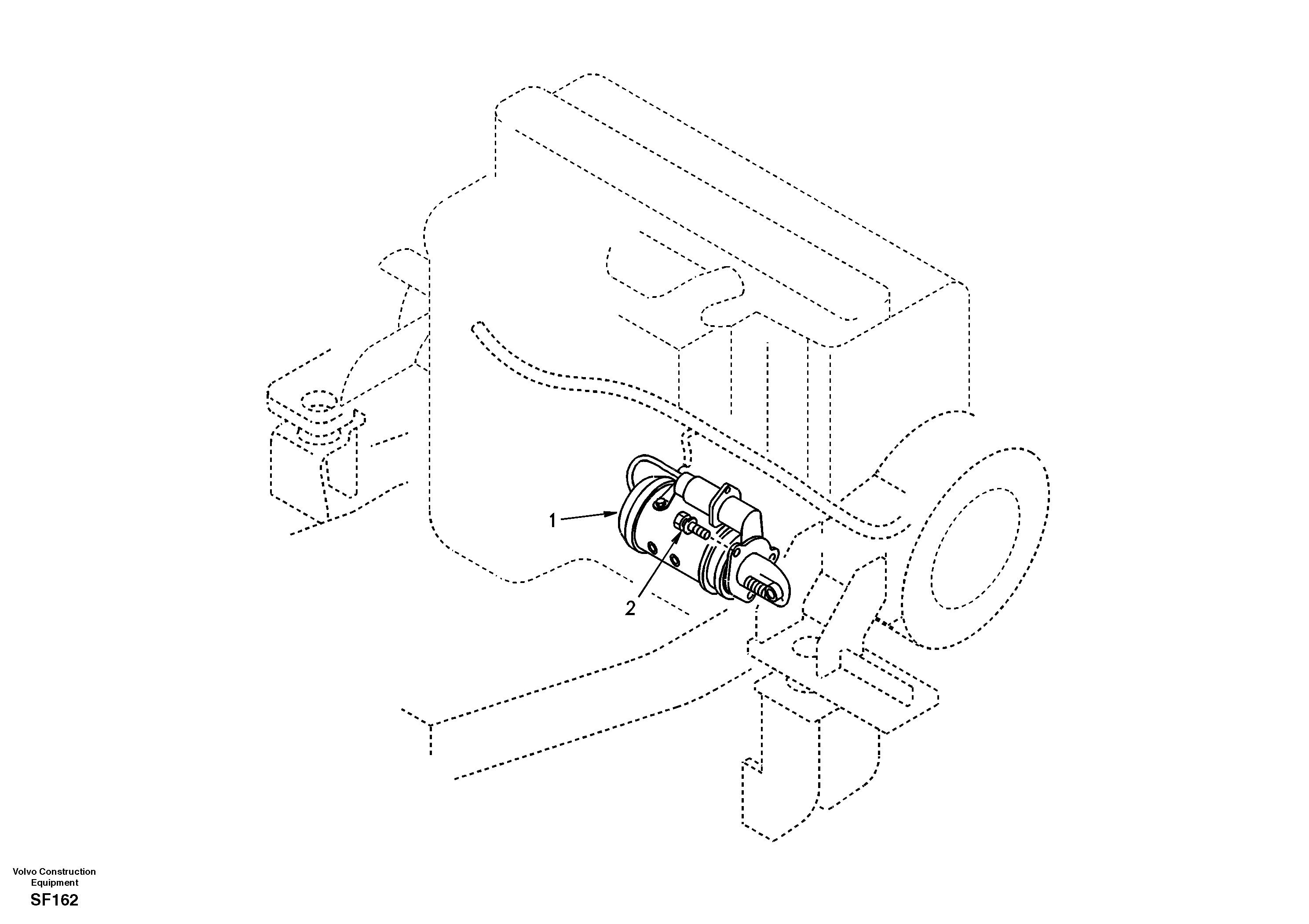 Starter motor, mounting — volvo parts diagram