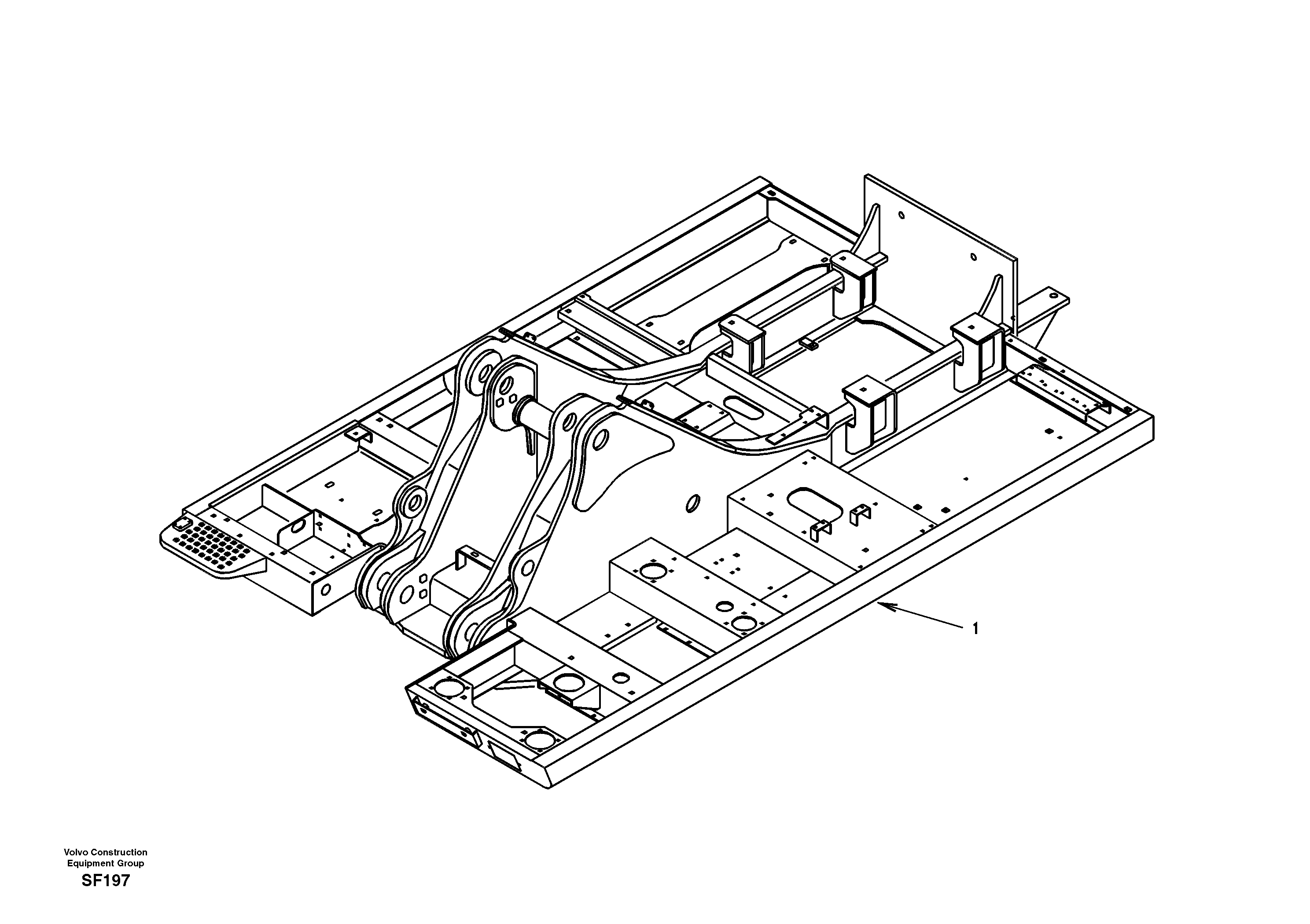 Upper frame — volvo parts diagram