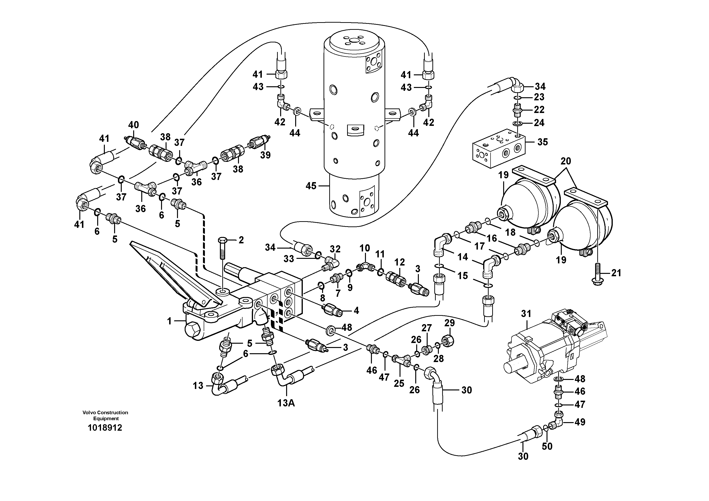 Brake system, superstructure — volvo parts diagram