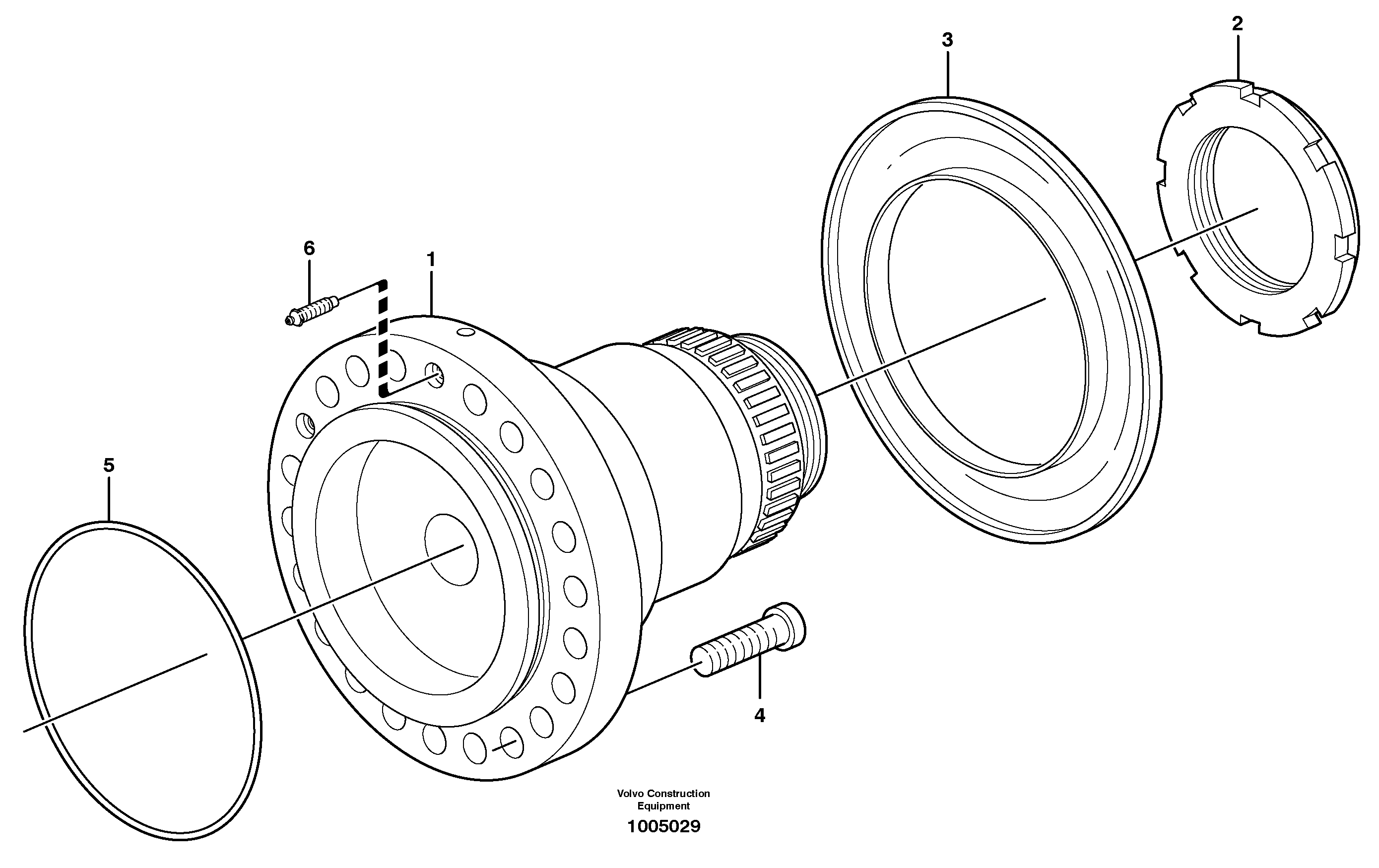 Rear axle, Spindle support — volvo parts diagram