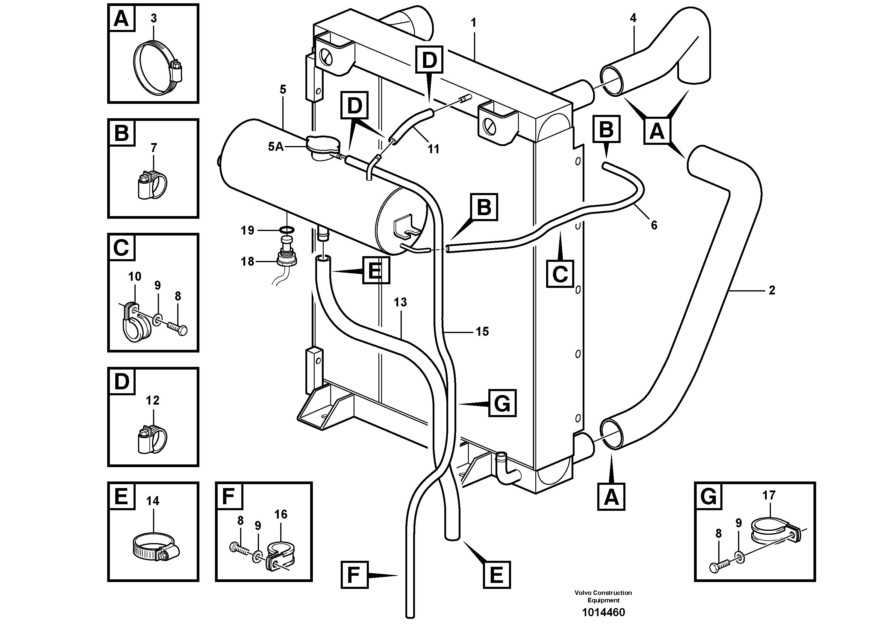 Cooling system — volvo parts diagram