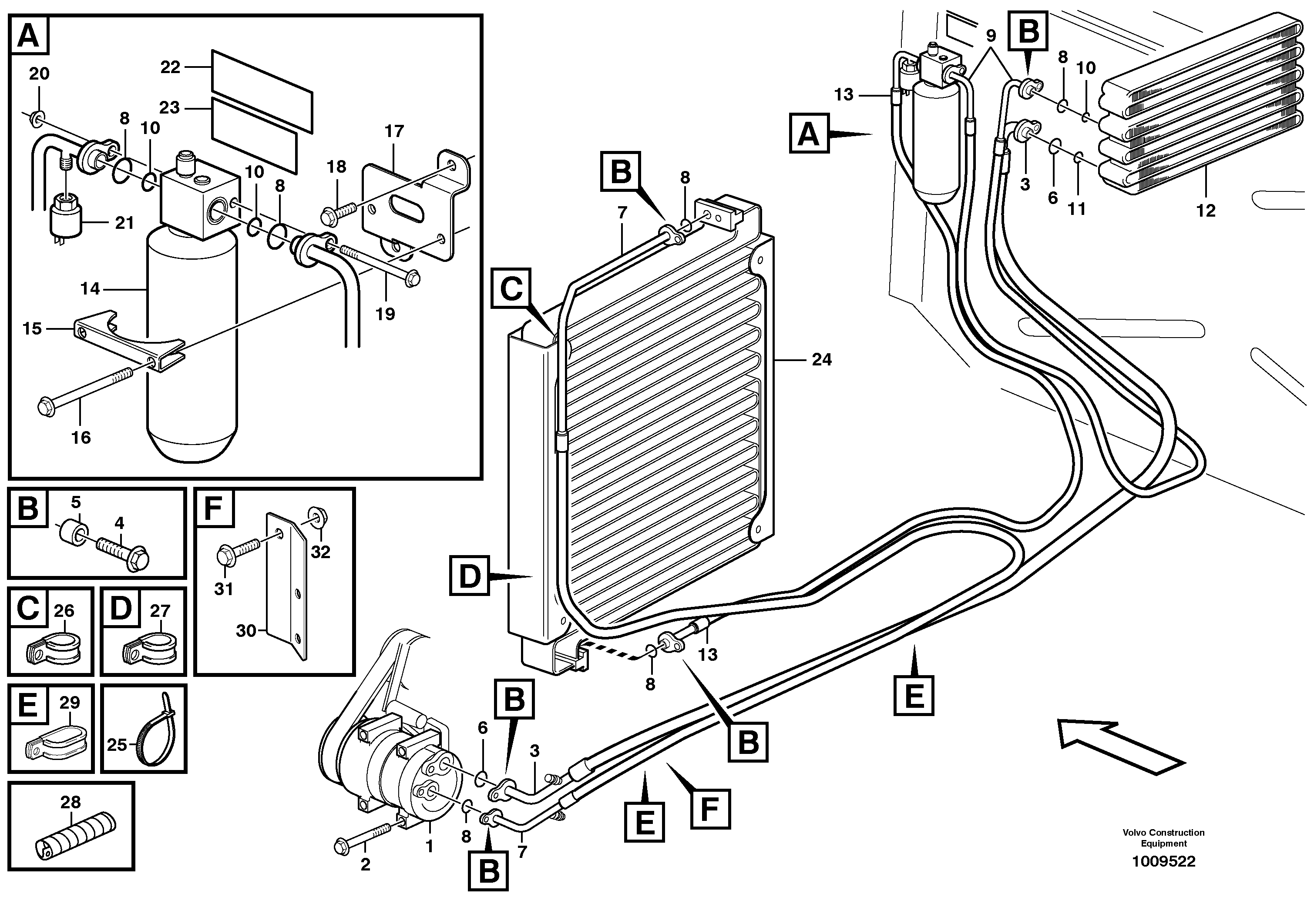 Air conditioning.  81002 — volvo parts diagram