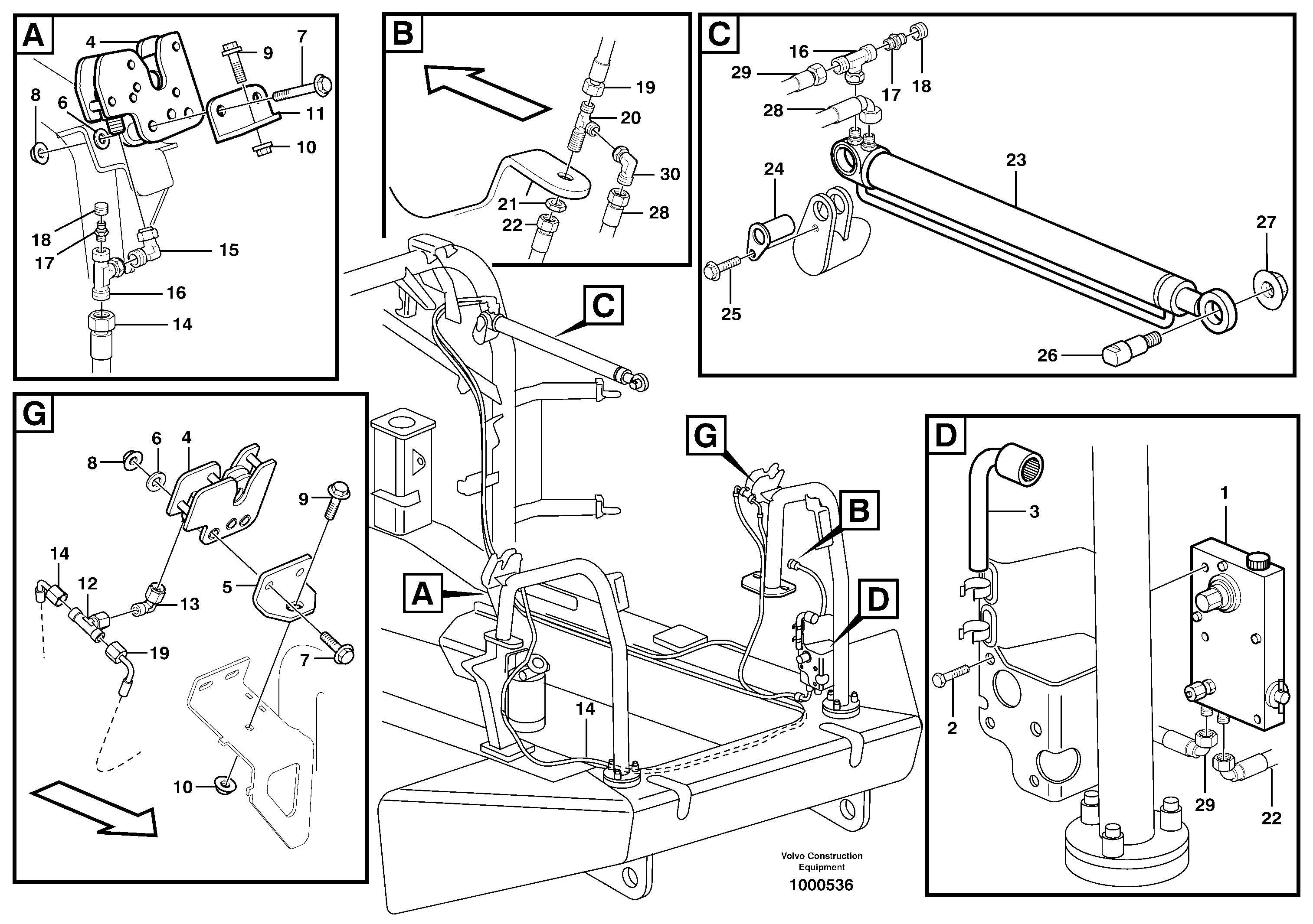 Engine hood — volvo parts diagram
