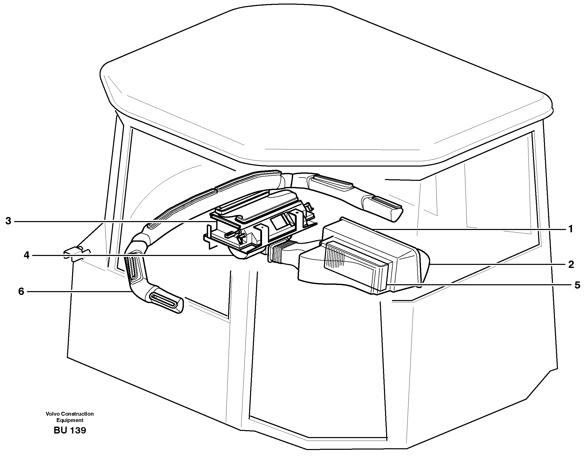 Air distribution — volvo parts diagram