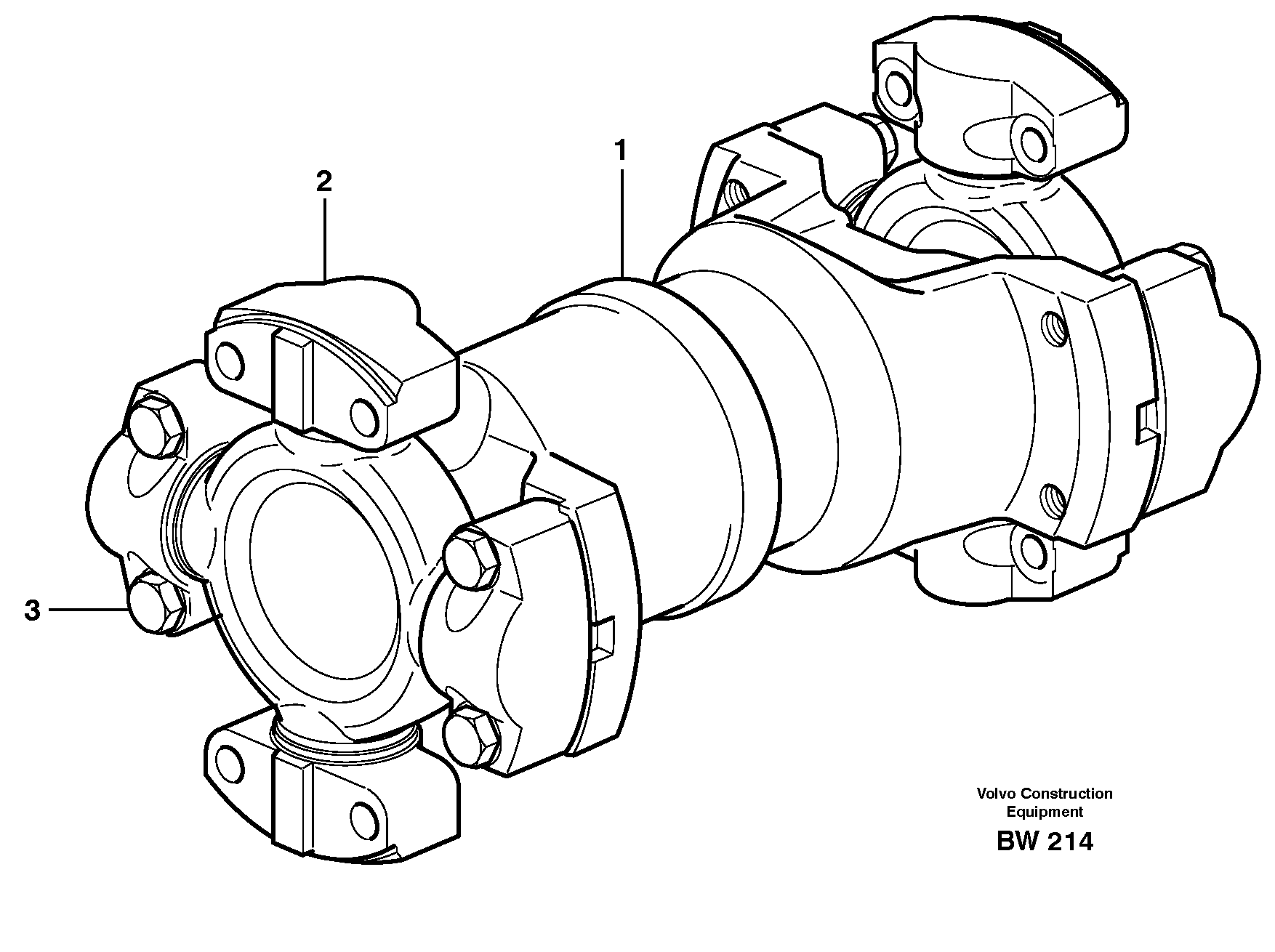 Propeller shaft — volvo parts diagram