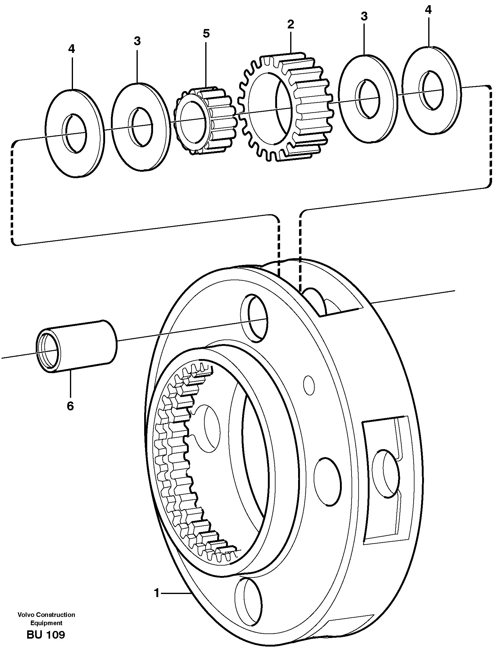 Planet kit, stage 1  22648 — volvo parts diagram