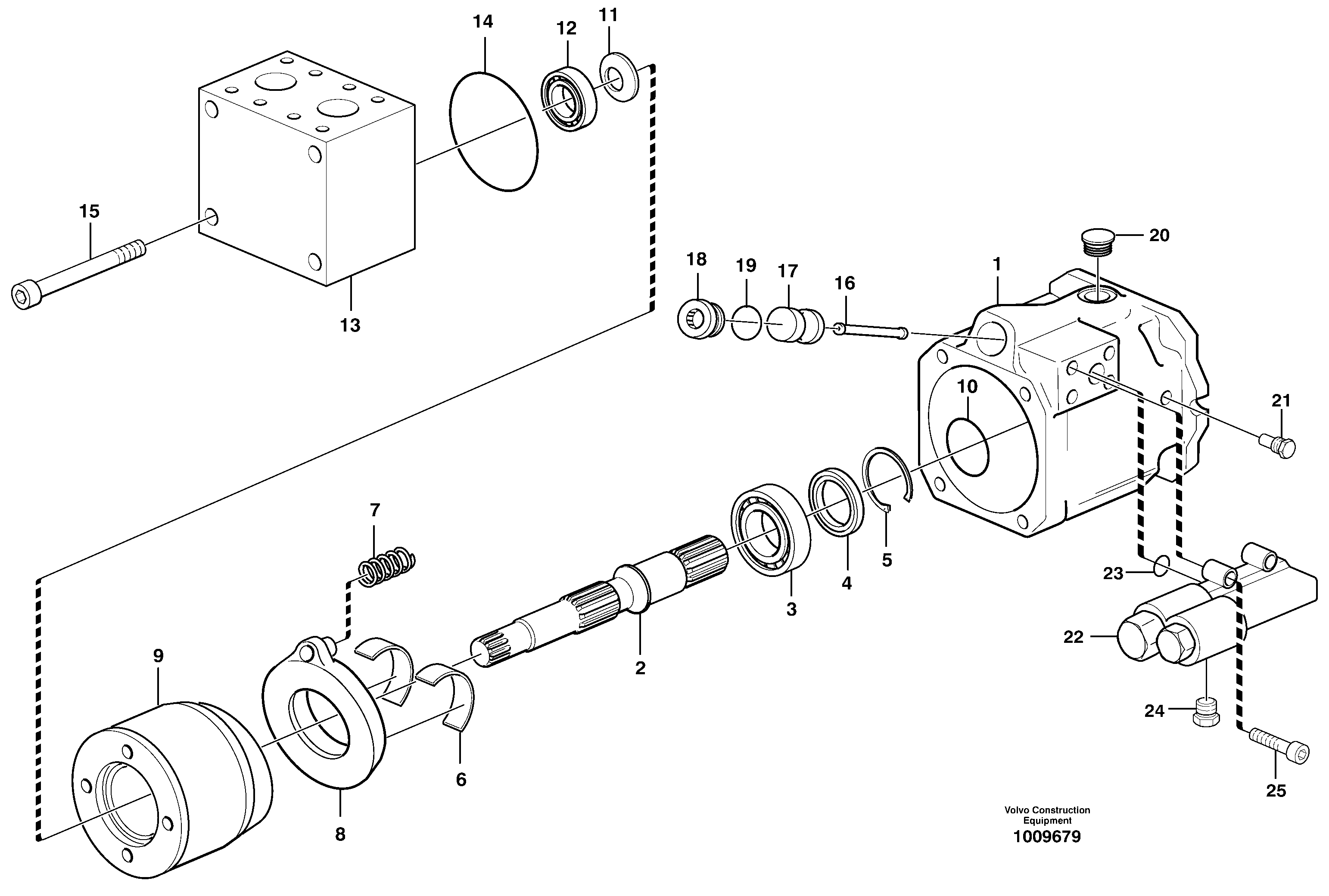 Hydraulic pump  81070 — volvo parts diagram