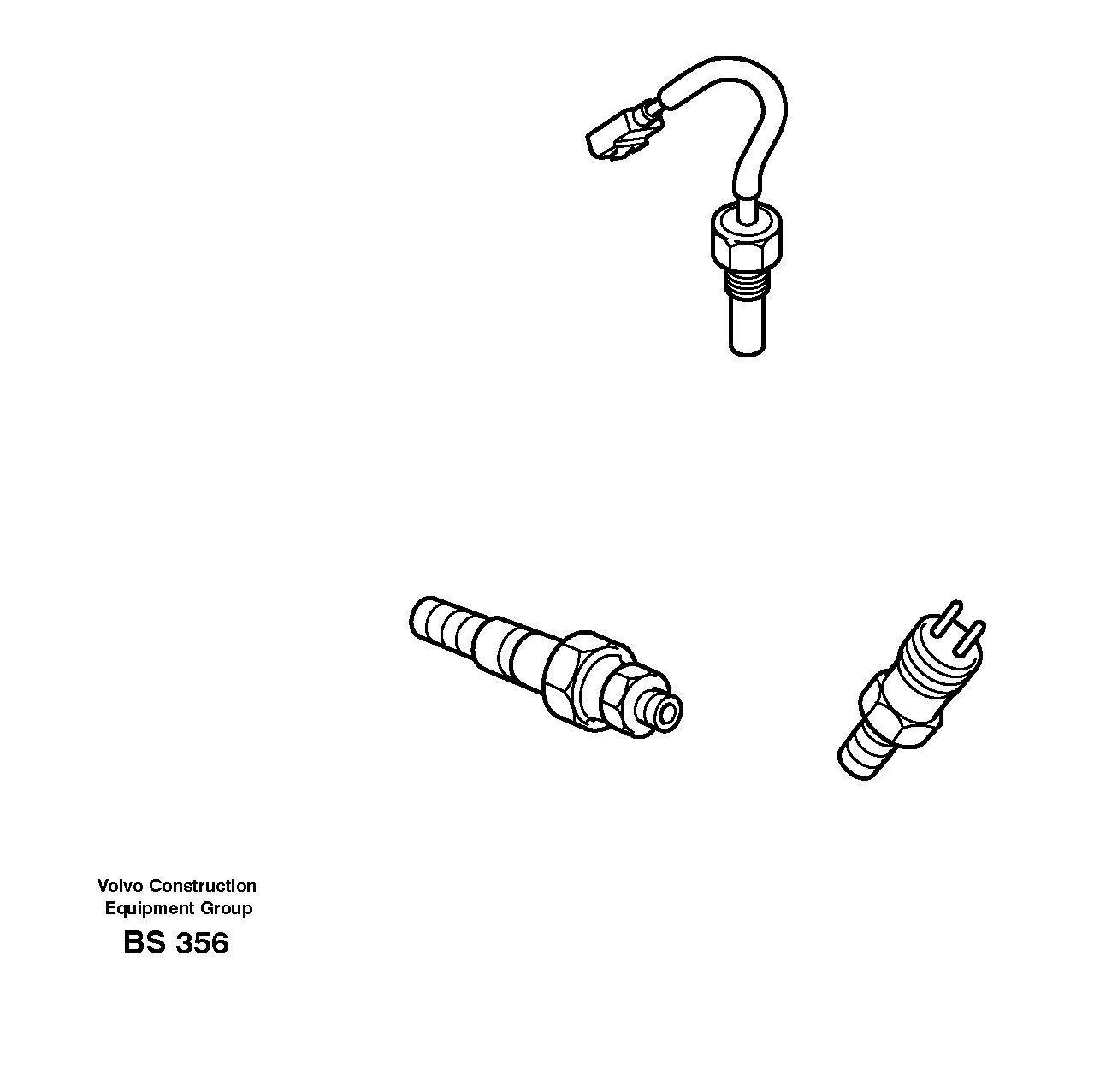 Sensors, reference list — volvo parts diagram