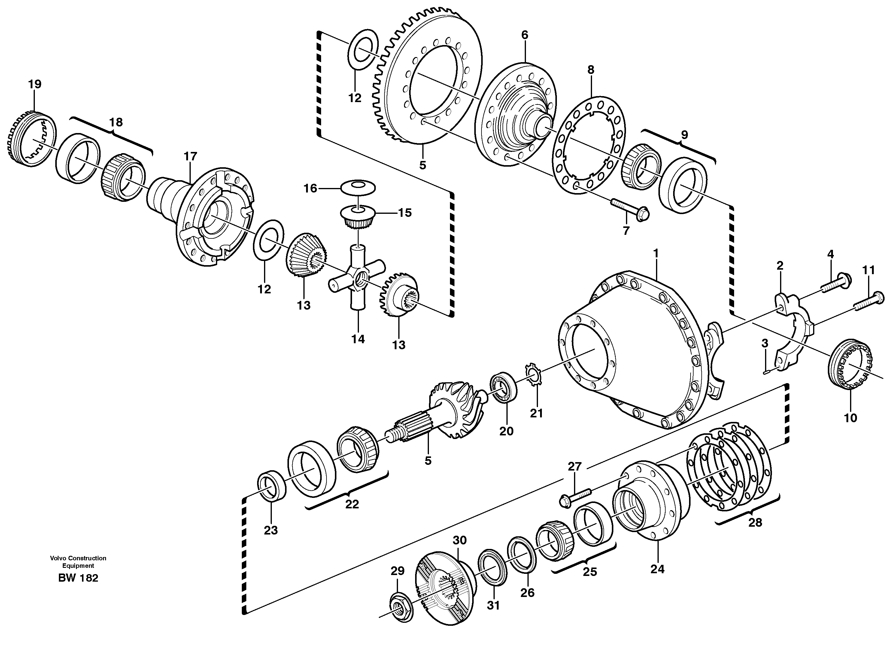 Final drive  AH64F PROD NO 23911 — volvo parts diagram