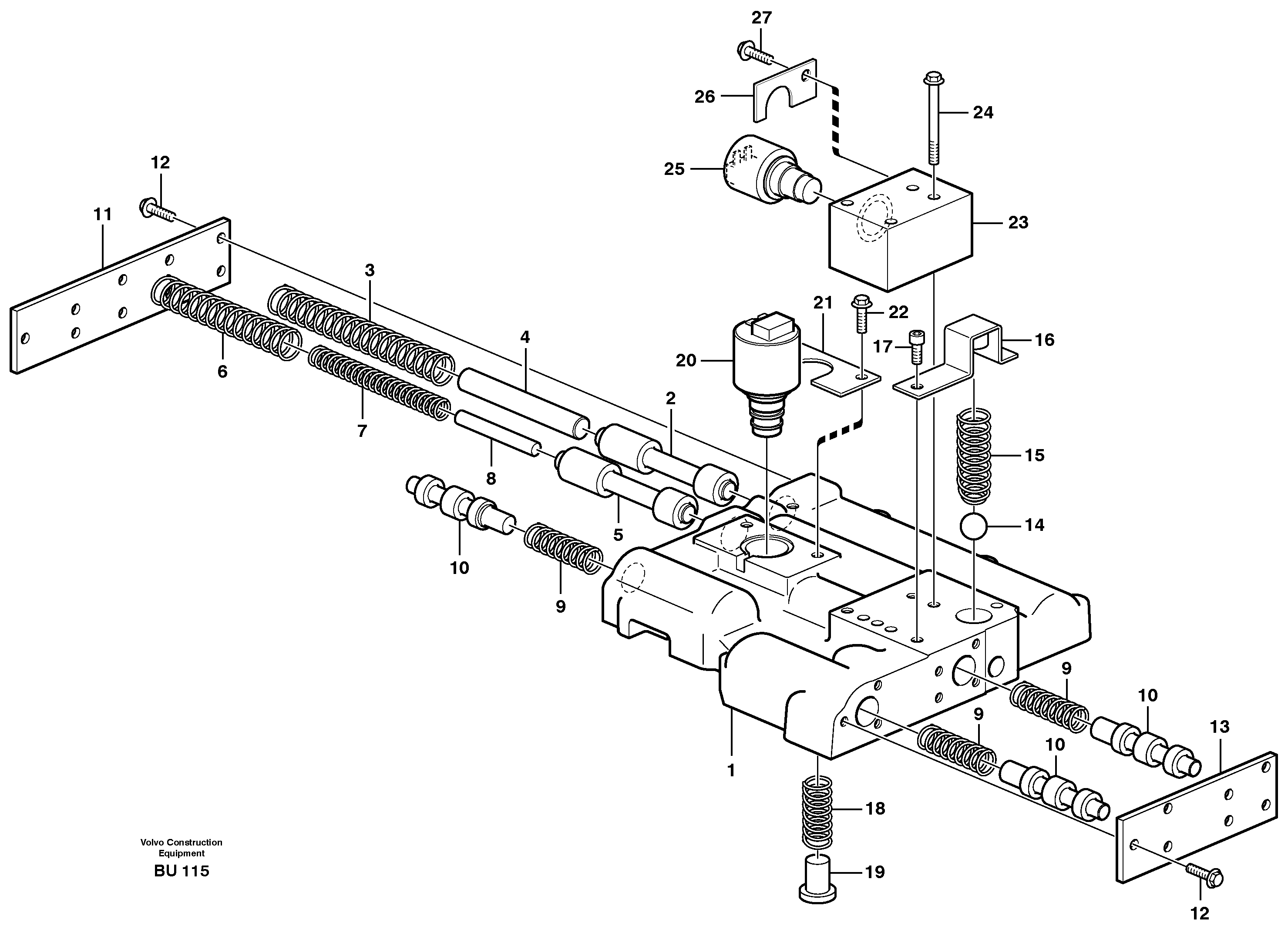Main pressure valve  22648 — volvo parts diagram