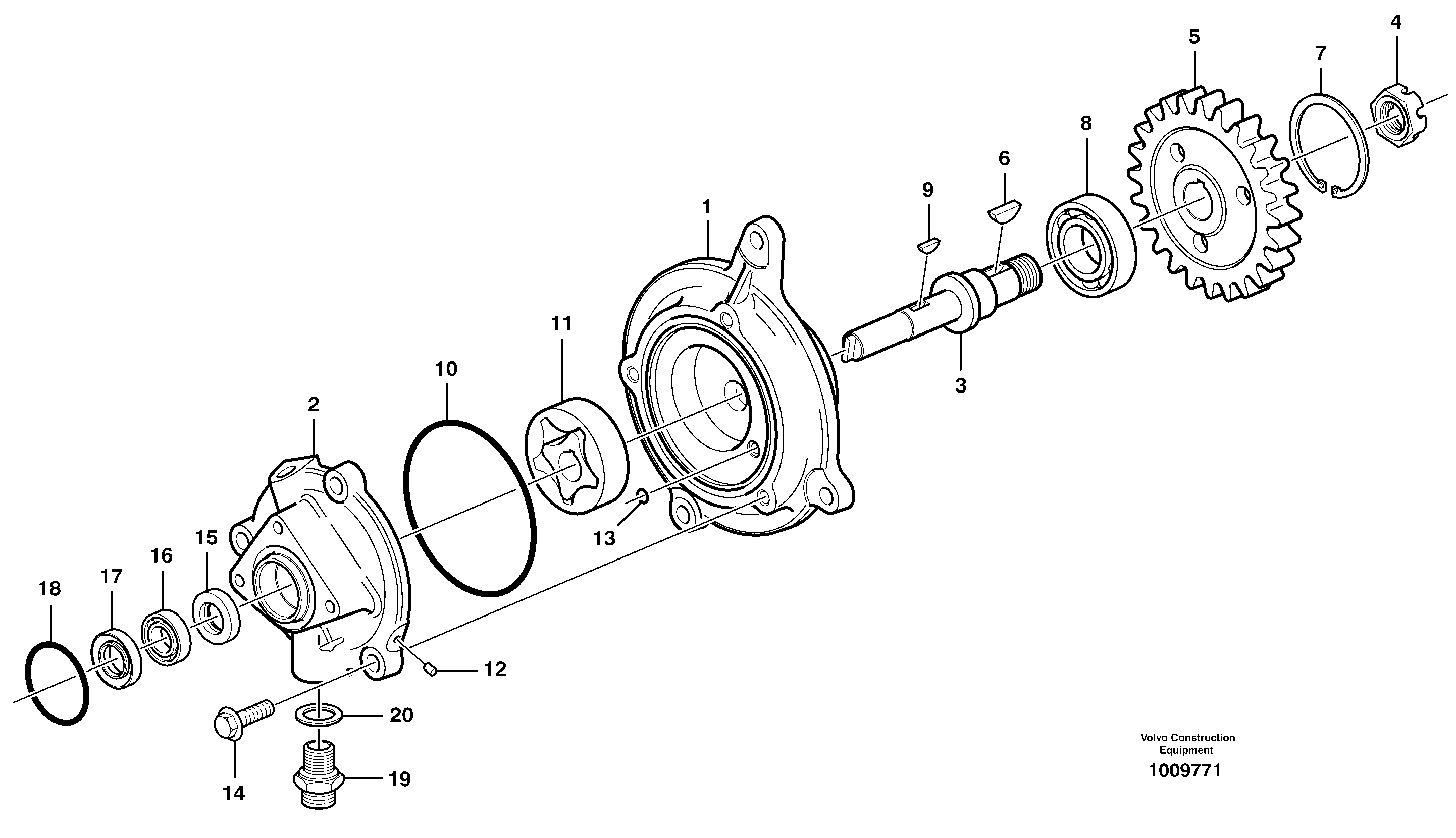 Oil pump — volvo parts diagram