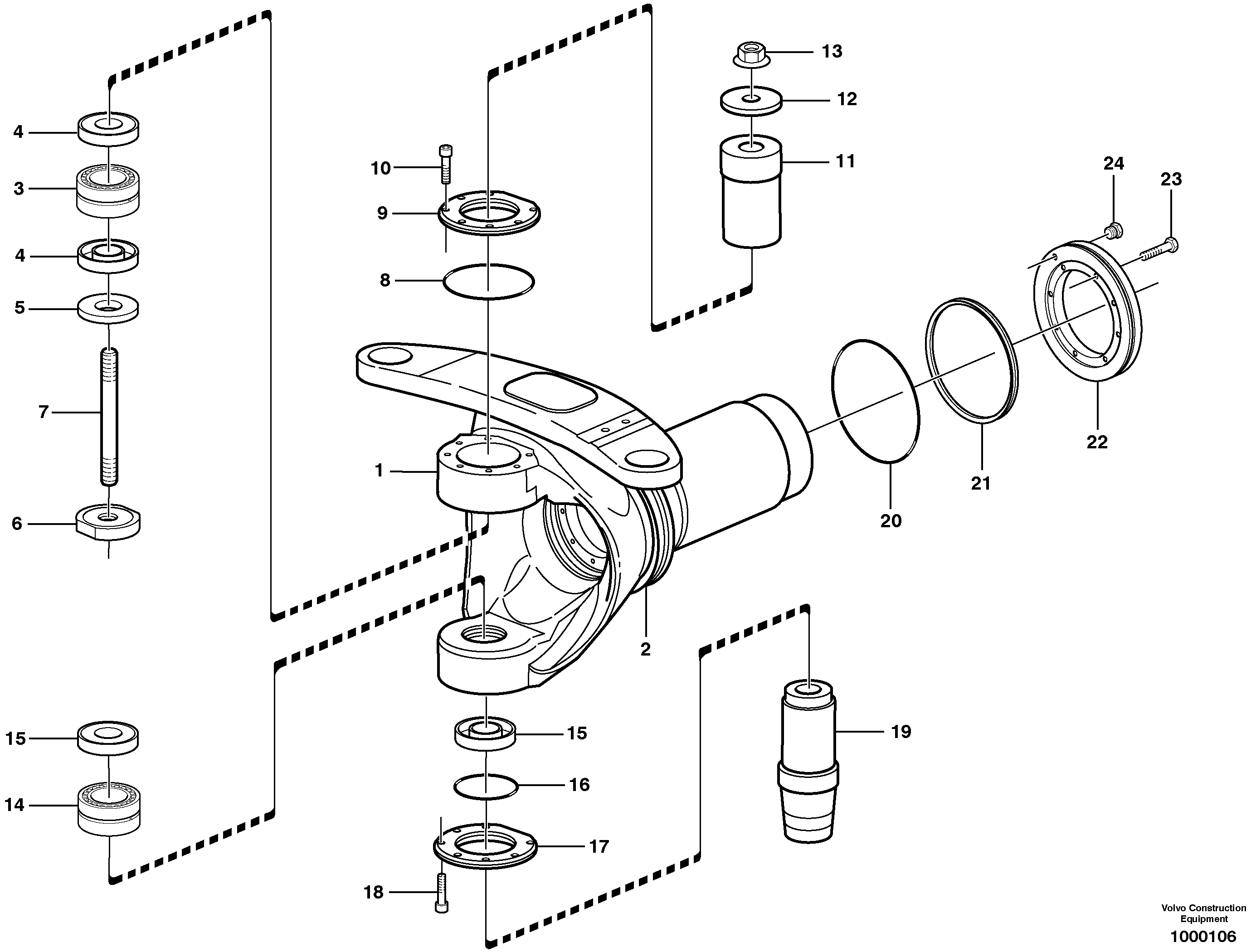 Frame link — volvo parts diagram