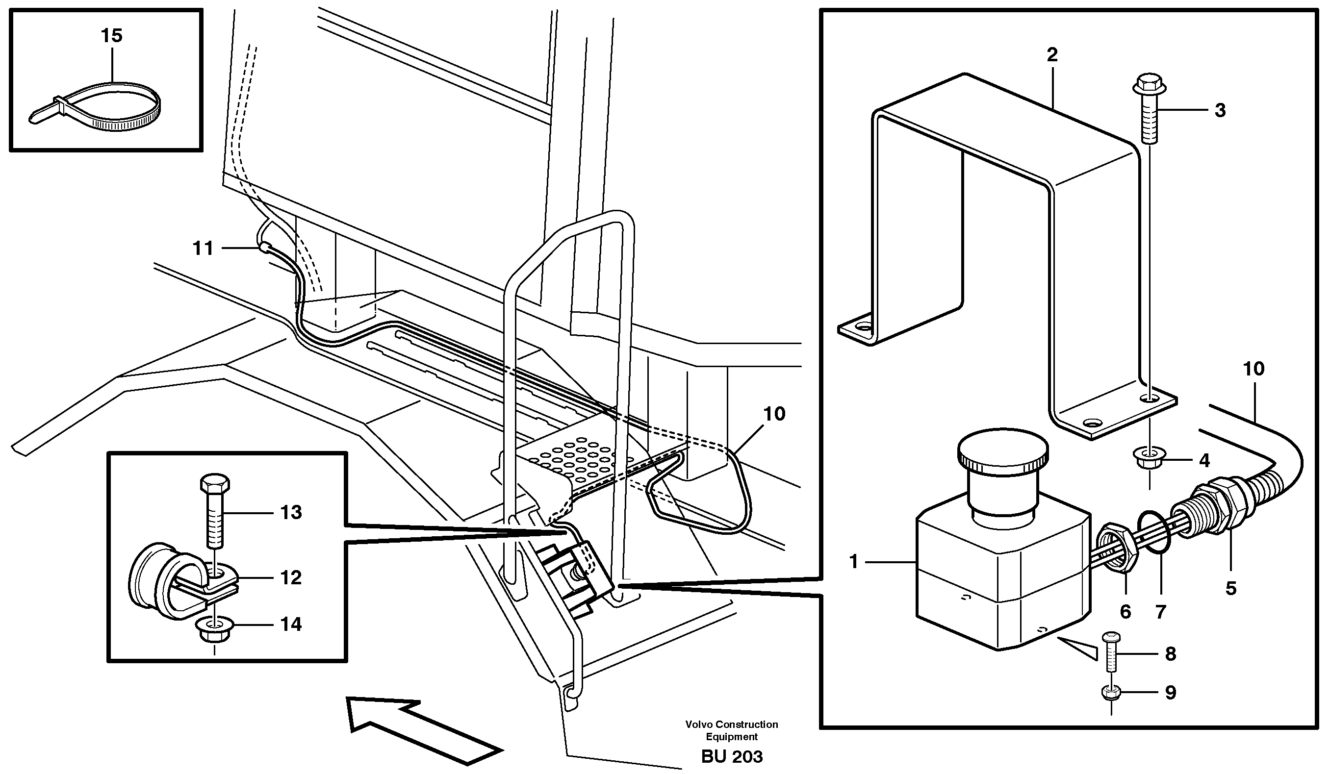 Cable harness, emergency enginestop  81017 — volvo parts diagram