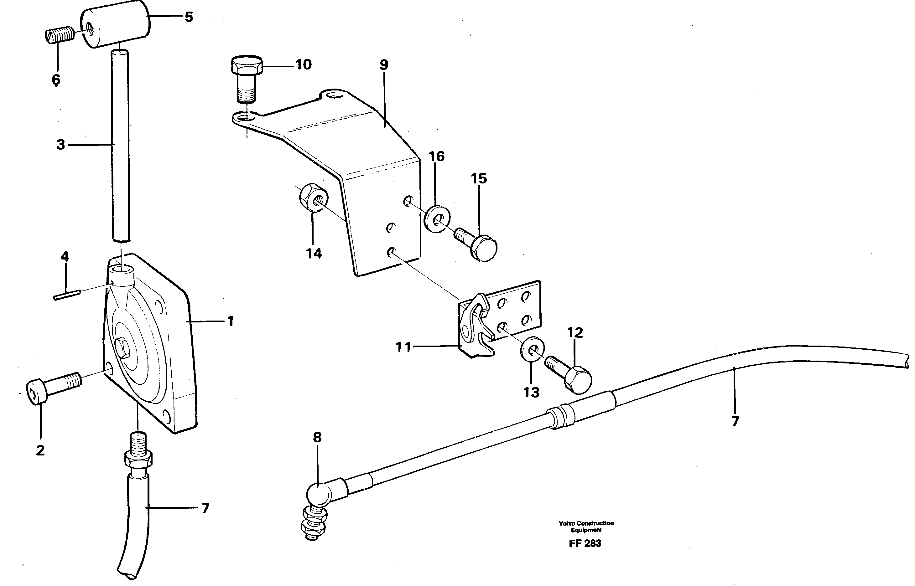 Throttle control — volvo parts diagram