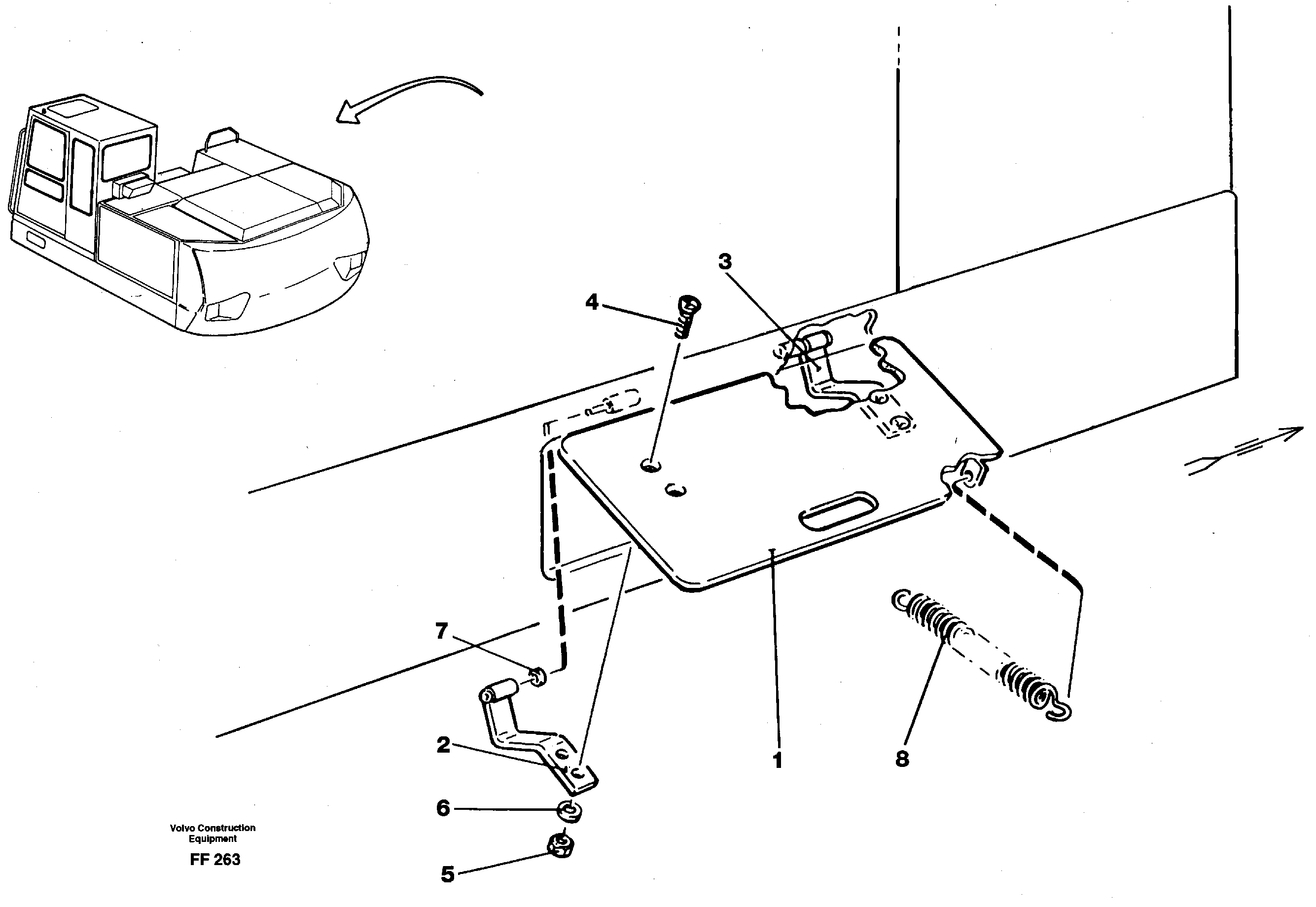 Battery disconnector, hatch — volvo parts diagram
