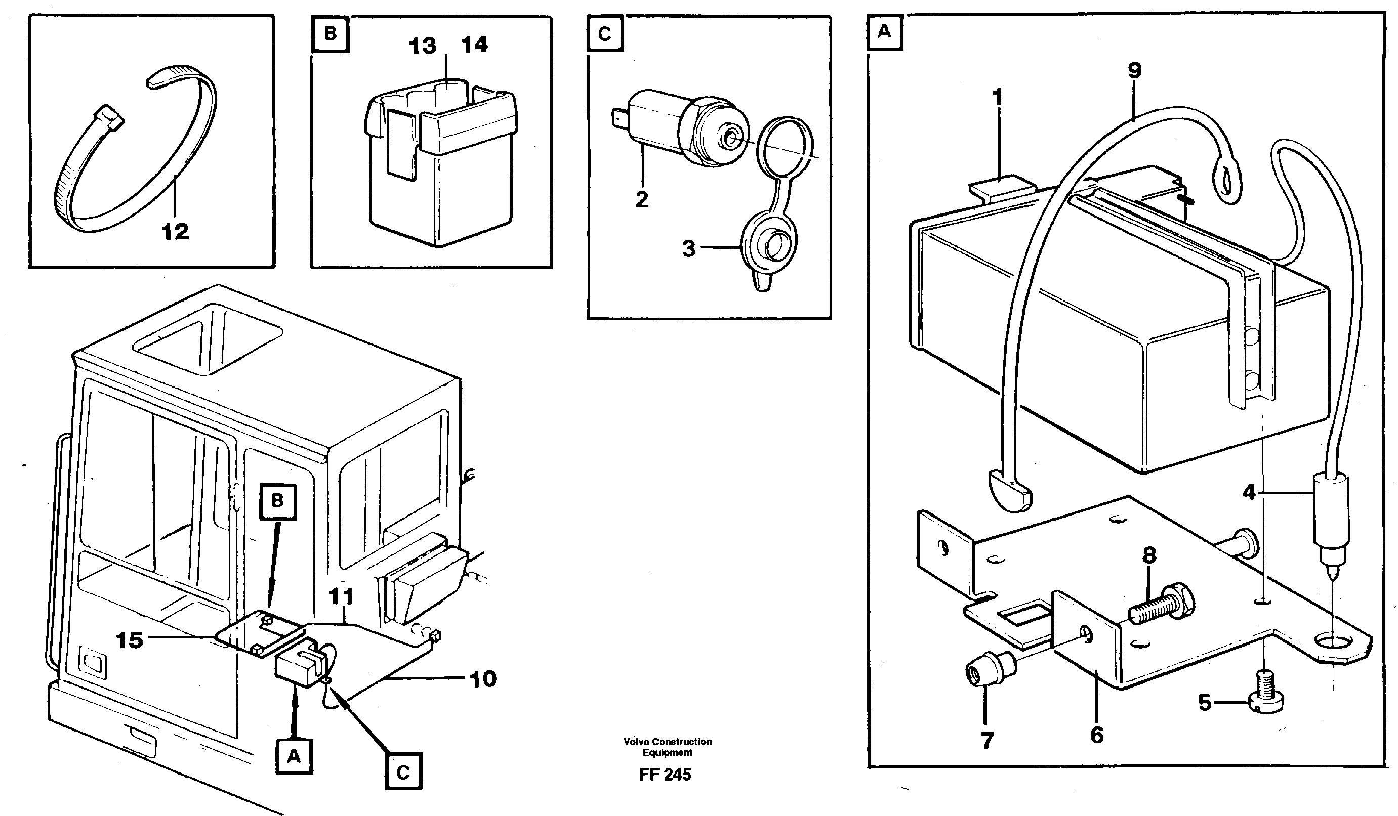 Lunch box heater  14254176 — volvo parts diagram