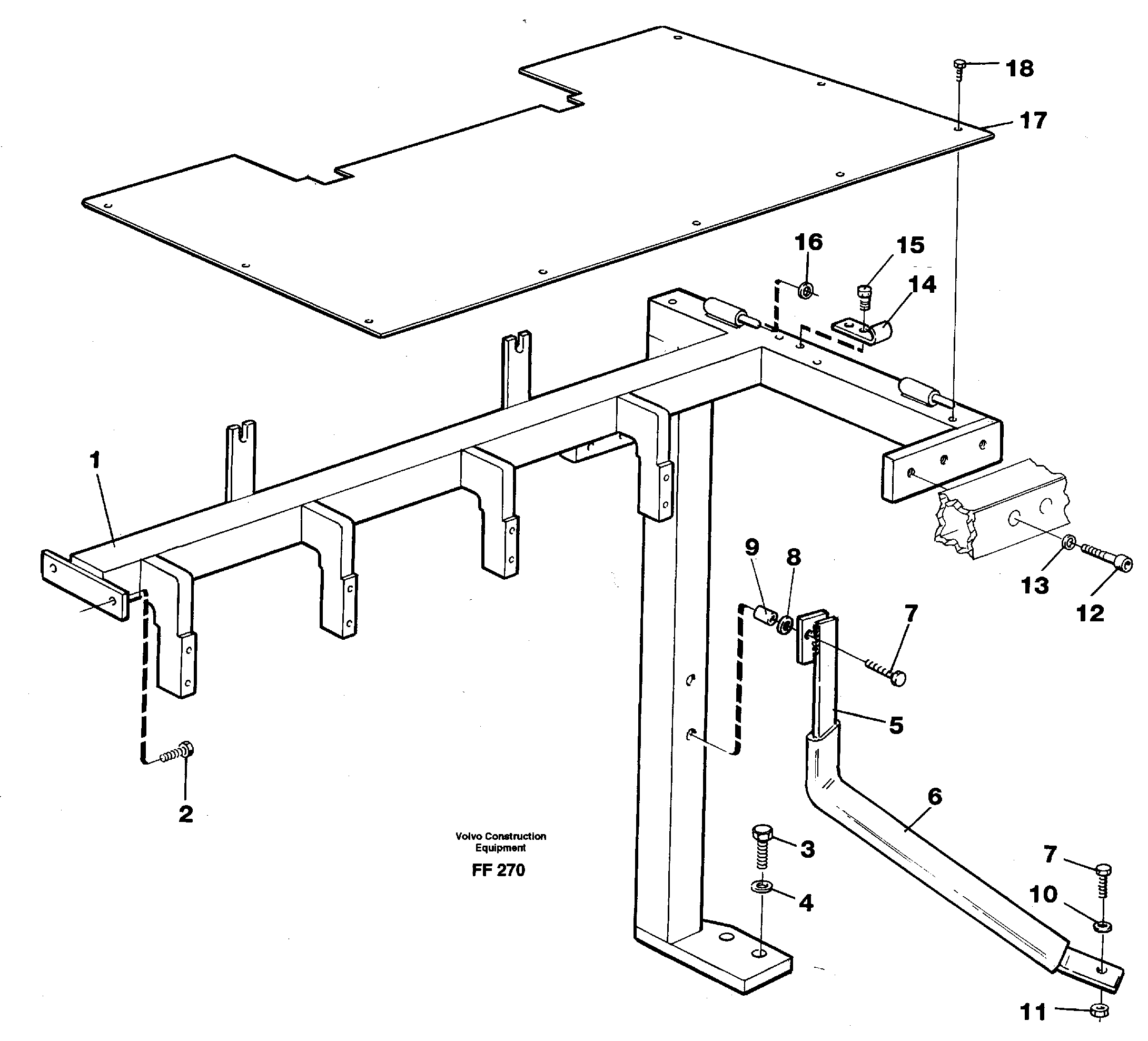 Support, front — volvo parts diagram