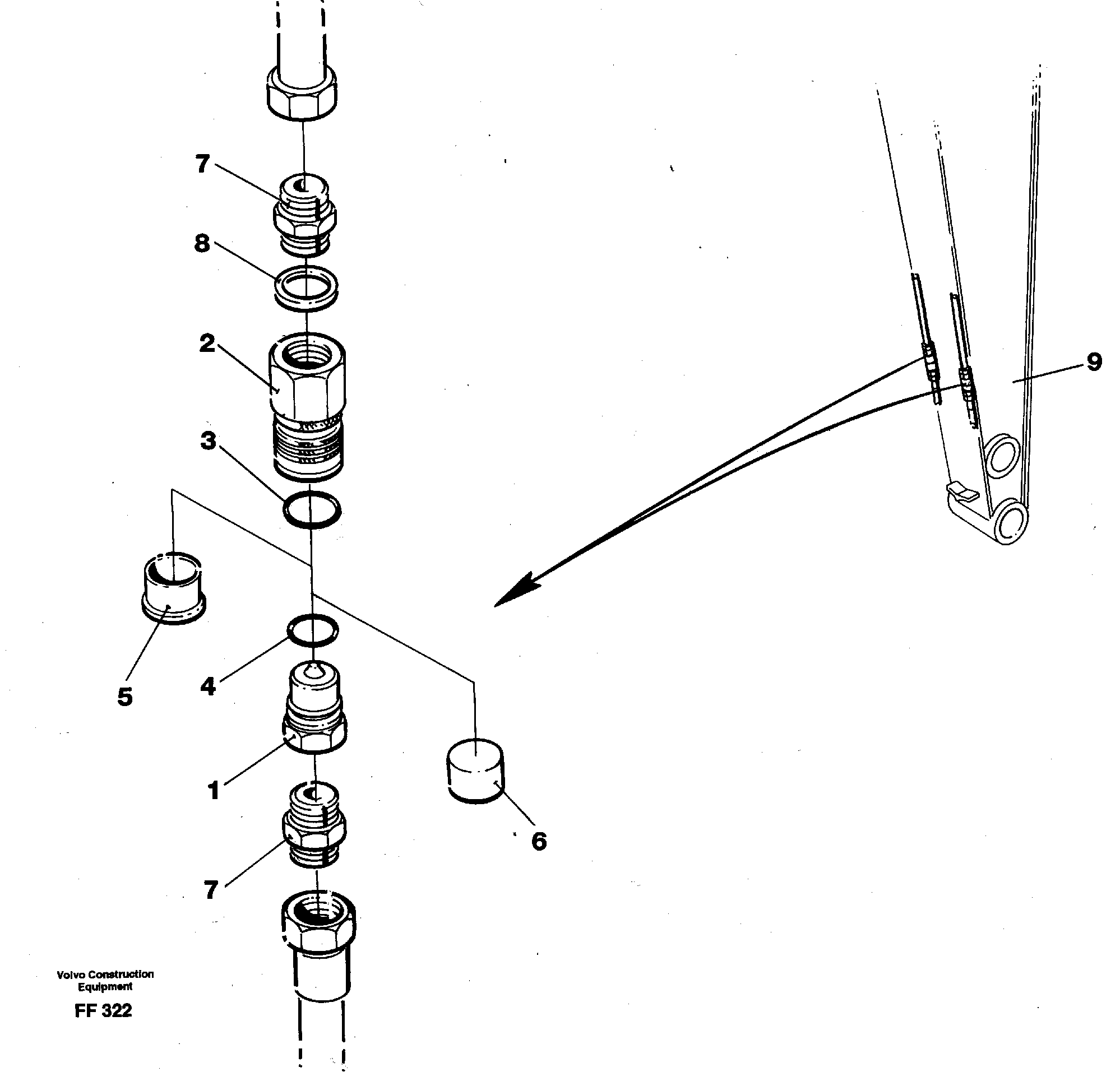 Quick conection kit  14251612 — volvo parts diagram