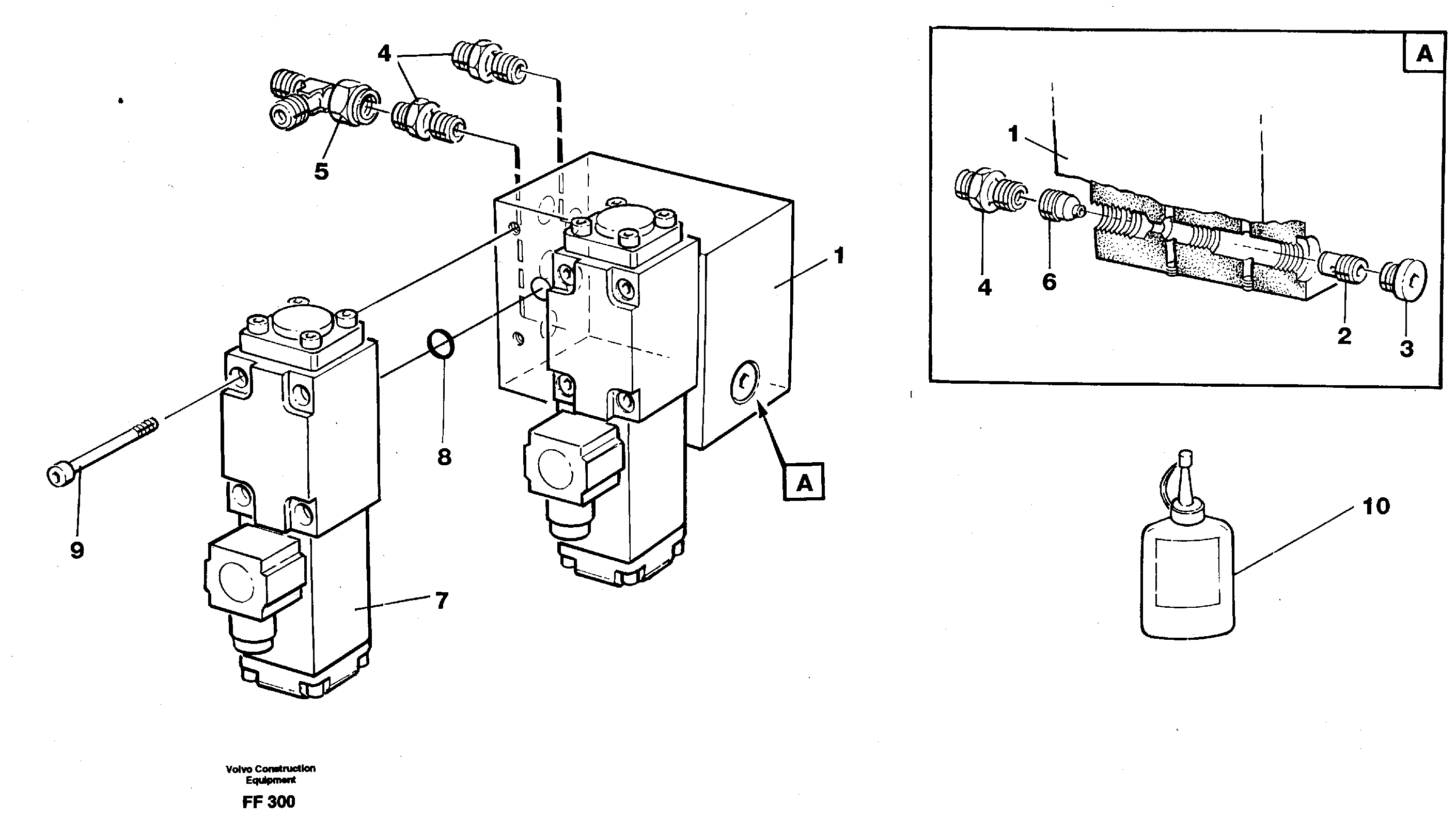 Control block, load alarm — volvo parts diagram