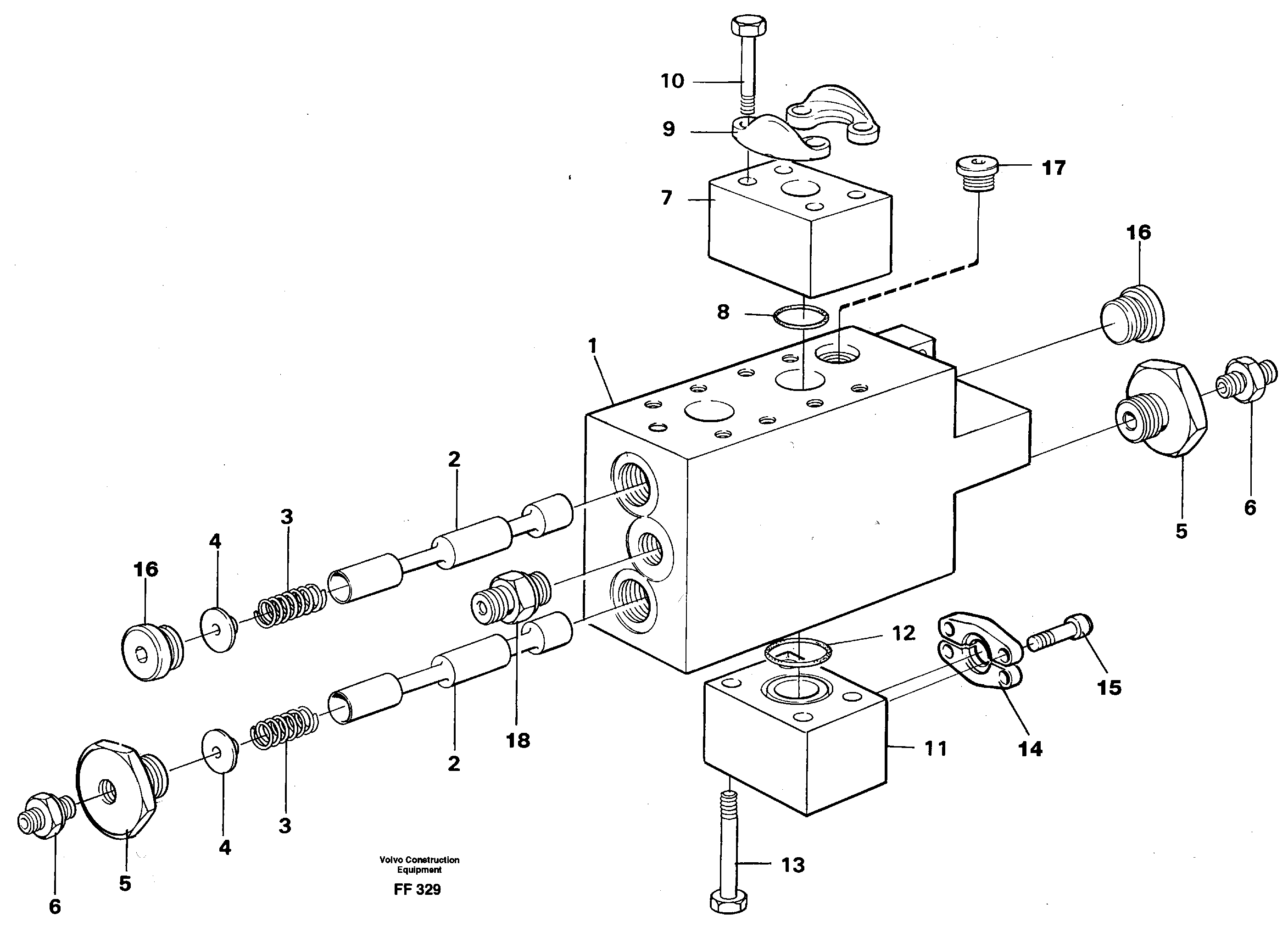 Operating valve  14253462 — volvo parts diagram