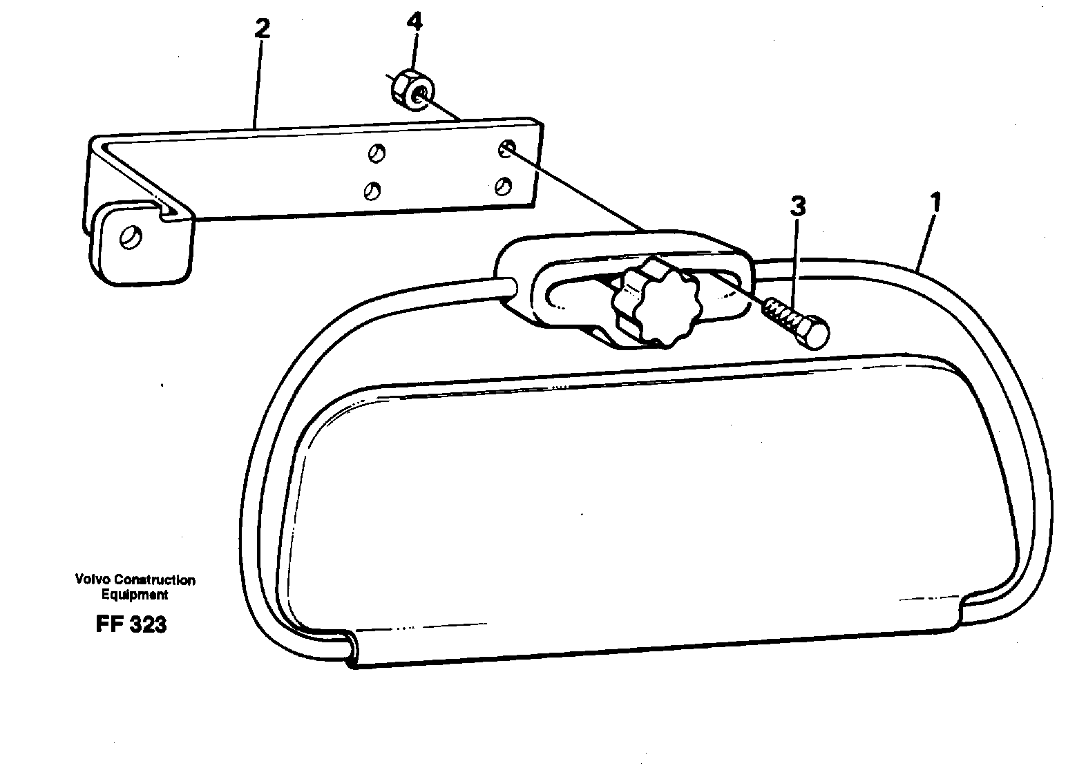 Sun visor, interior — volvo parts diagram
