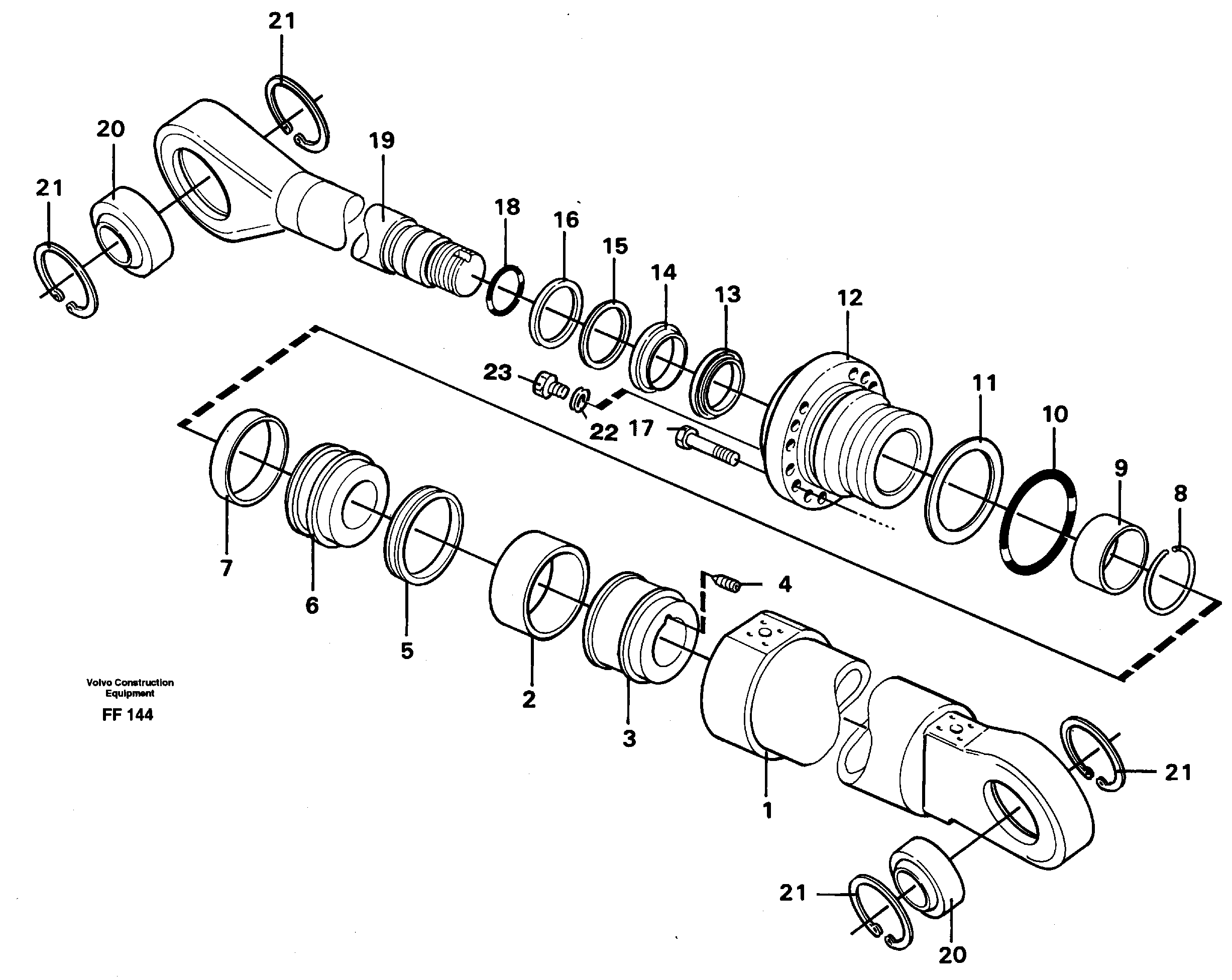 Knuckle cylinder  14267962 — volvo parts diagram