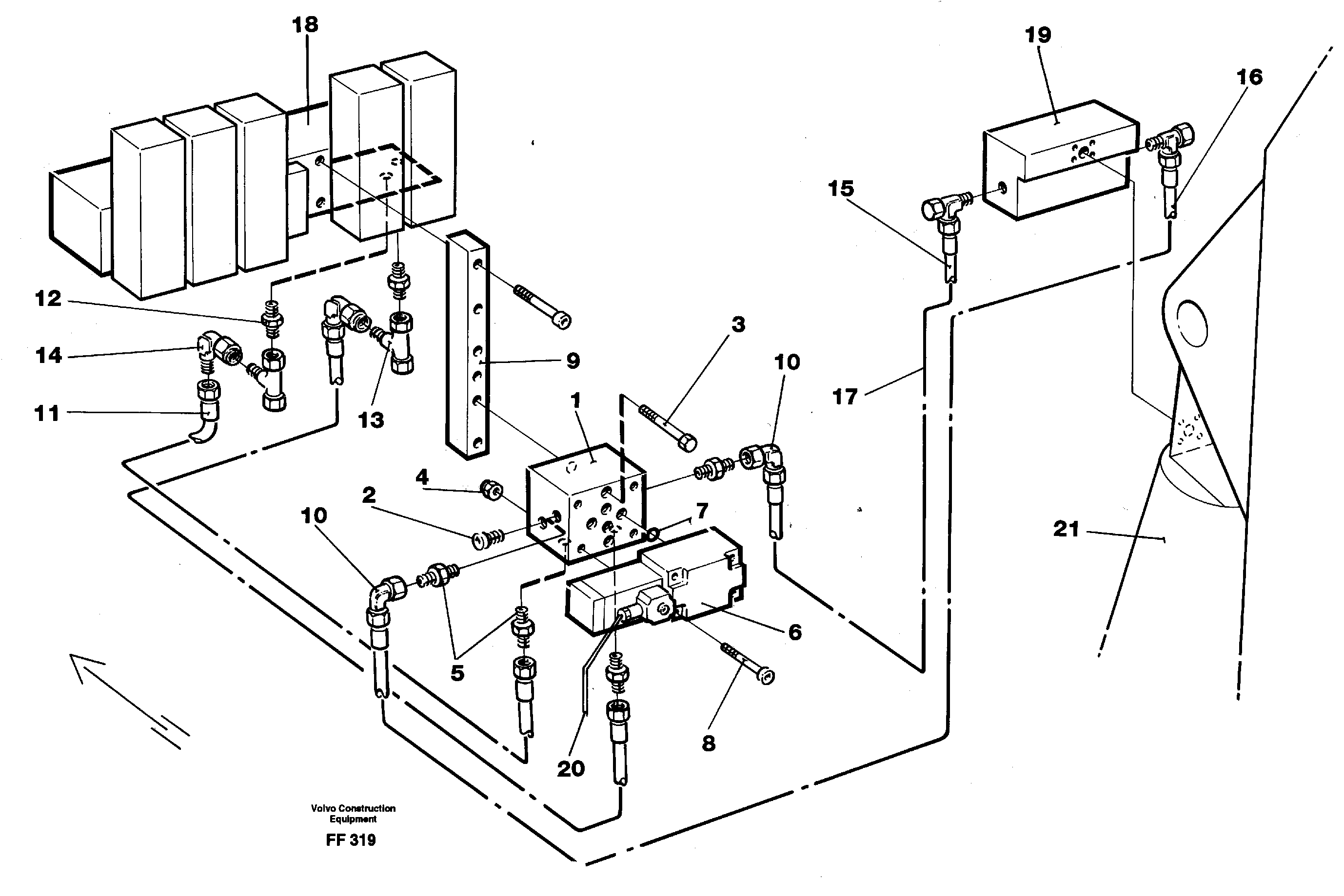 Grab bucket.base machine  14341340 — volvo parts diagram