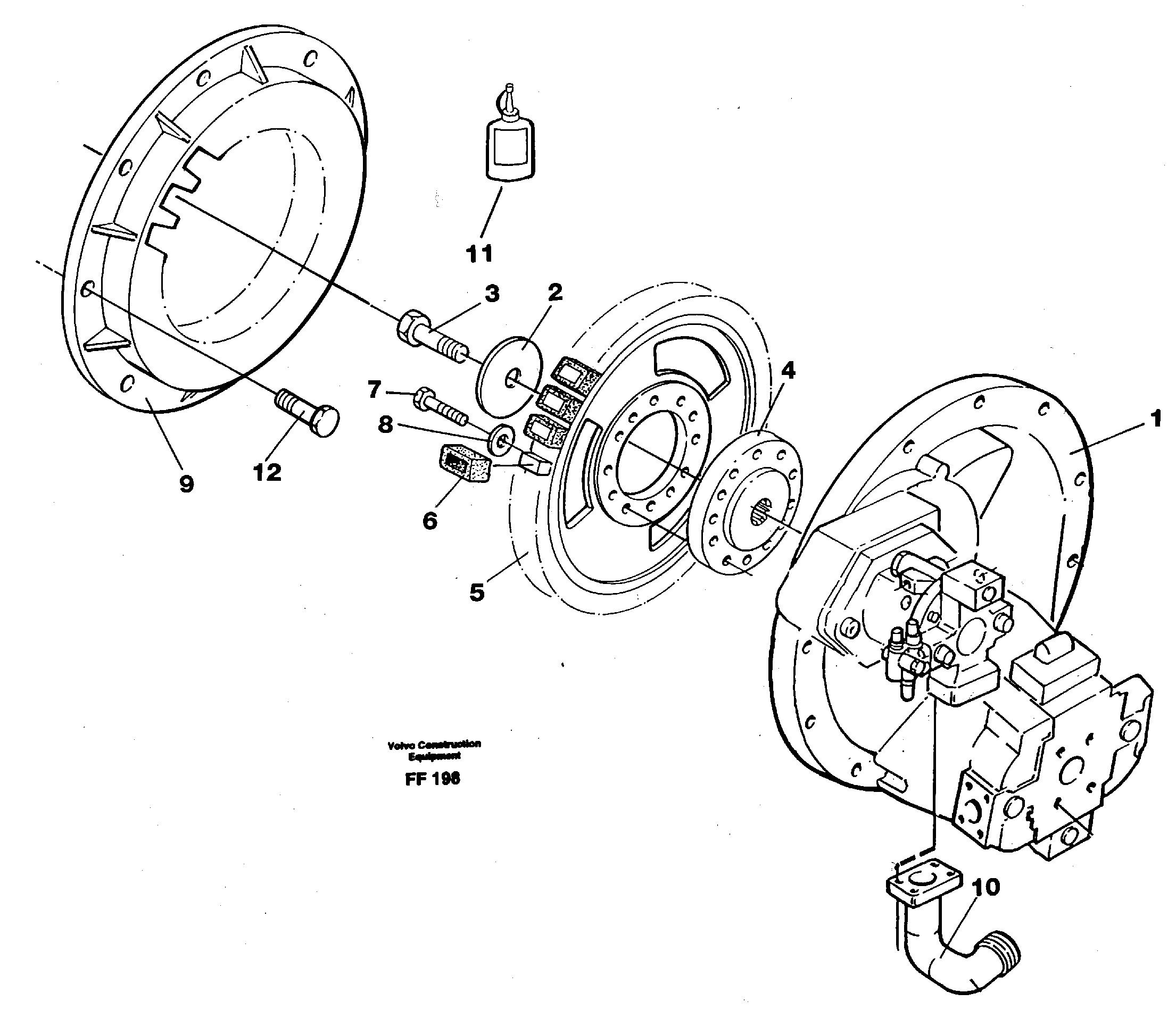Pump gear box — volvo parts diagram