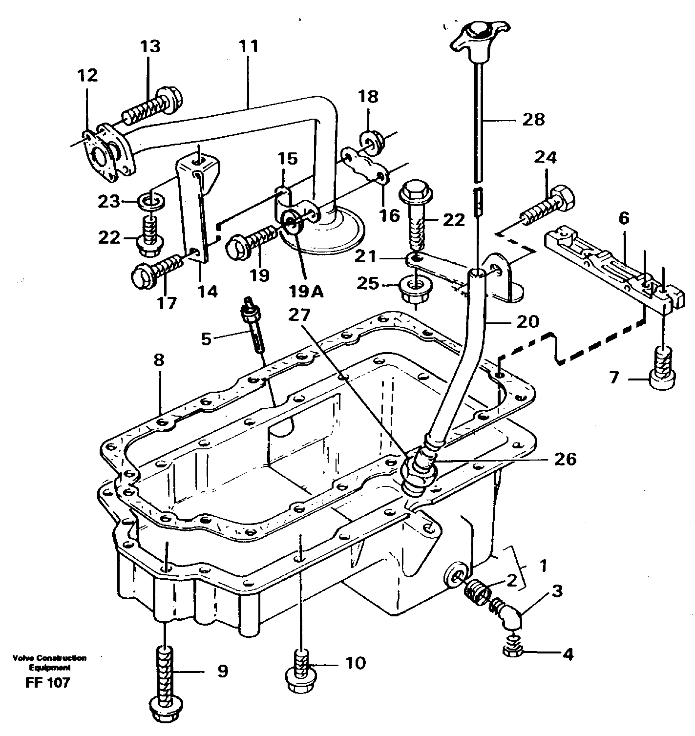 Oil sump — volvo parts diagram