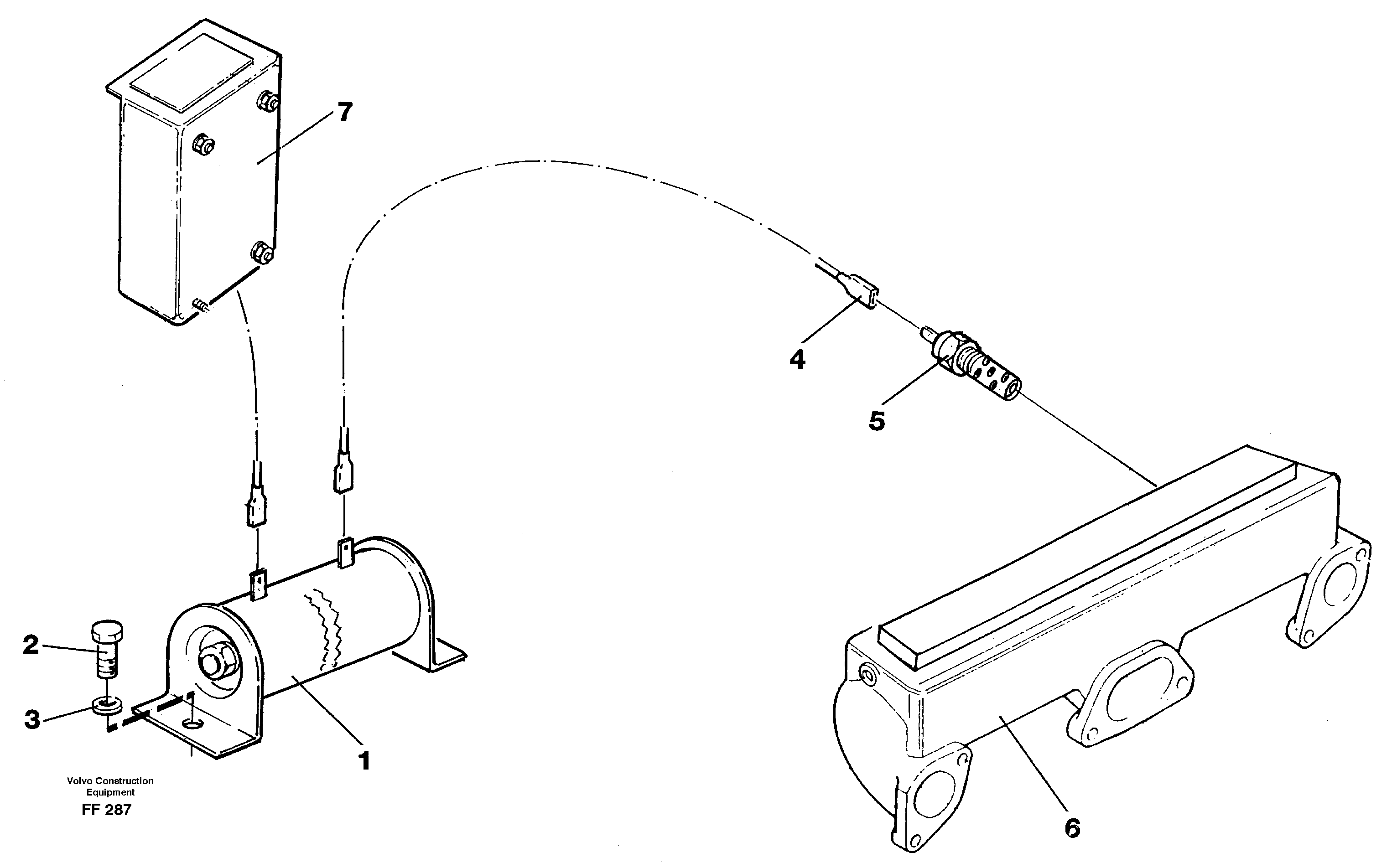 Starter resistor for heater, assembly — volvo parts diagram