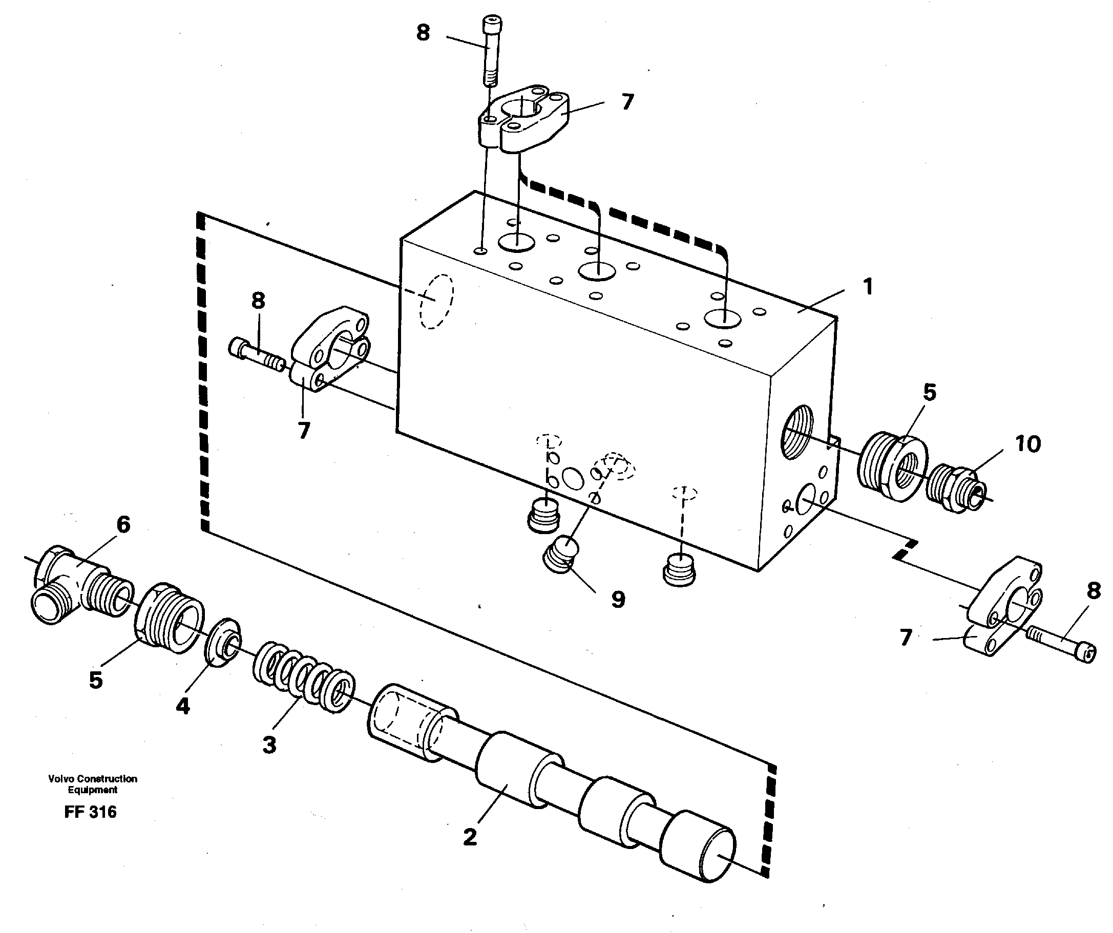 Operating valve  14262401 14259547 — volvo parts diagram