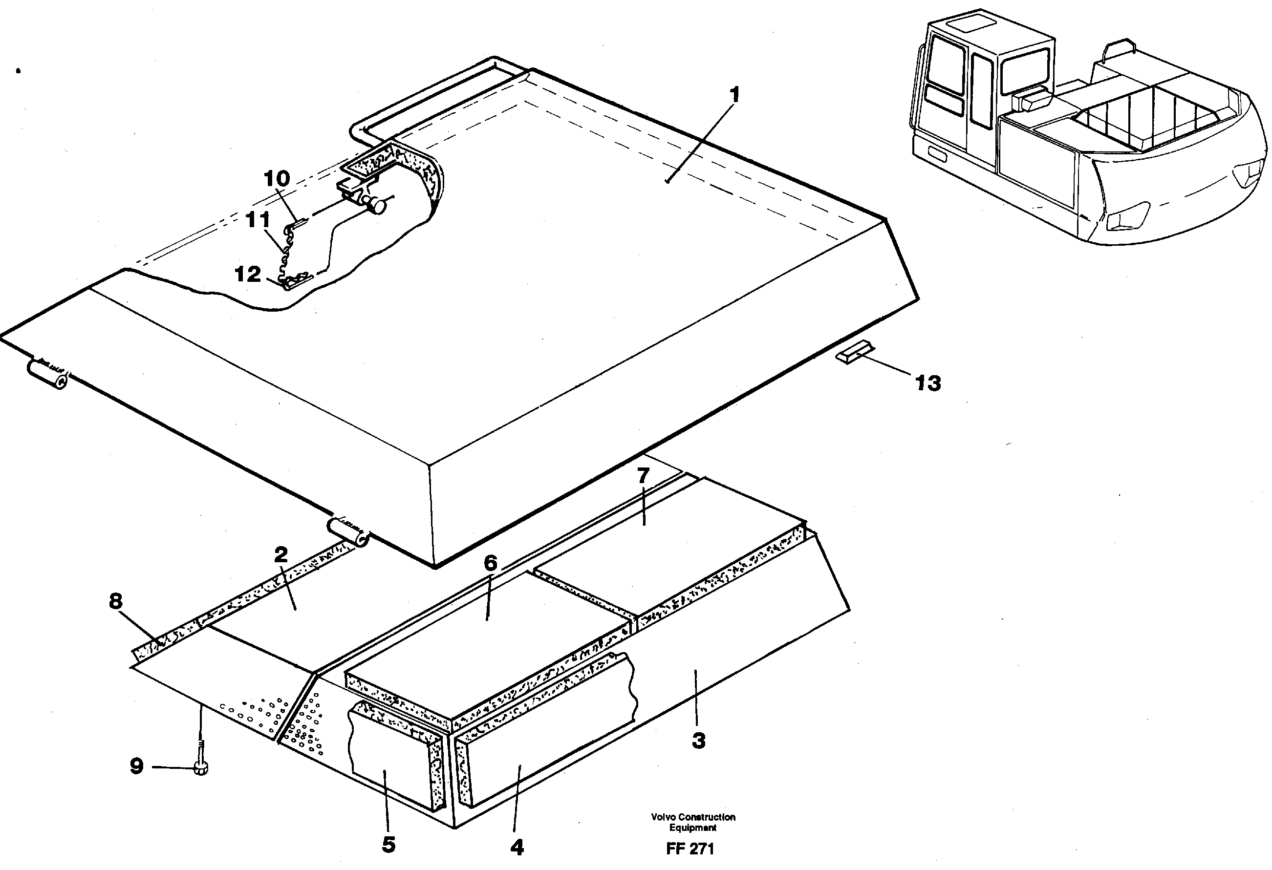 Hatch, engine — volvo parts diagram
