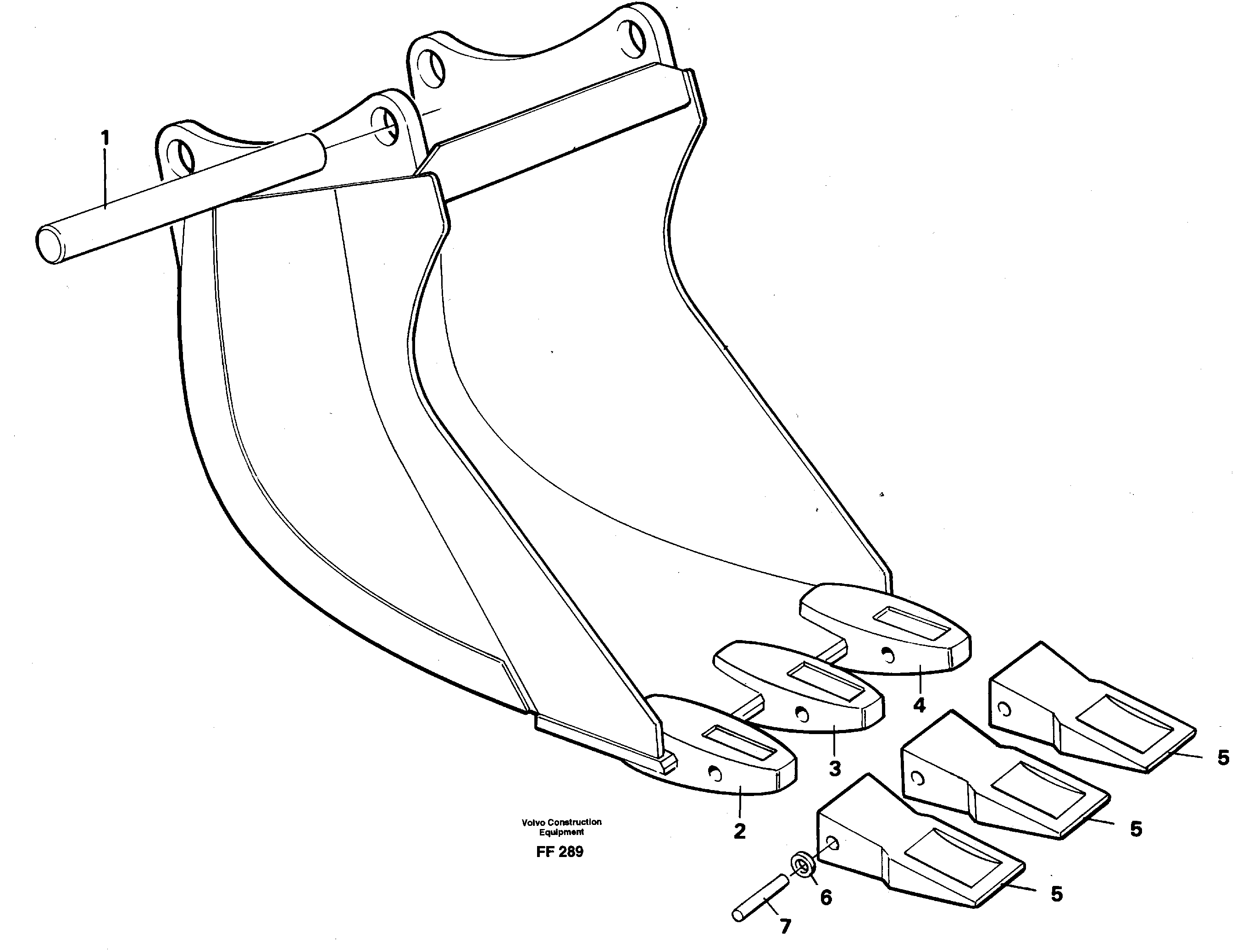 Cable bucket  14259269 — volvo parts diagram