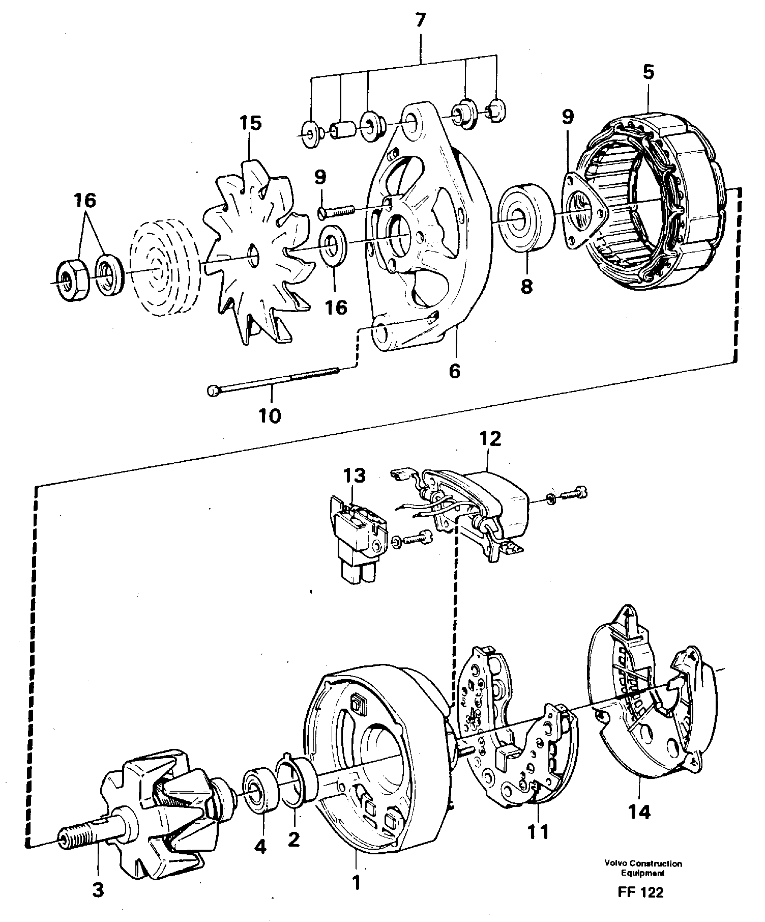 Alternator — volvo parts diagram